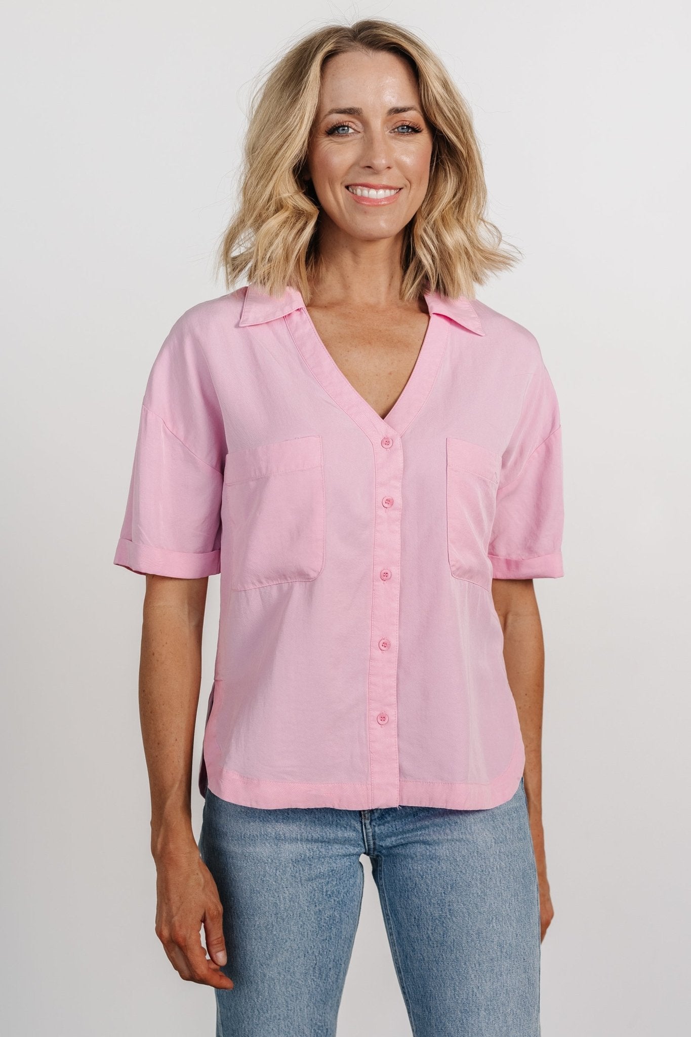 Kinsley Button Top | Pink Footlocker Pictures Cheap Online