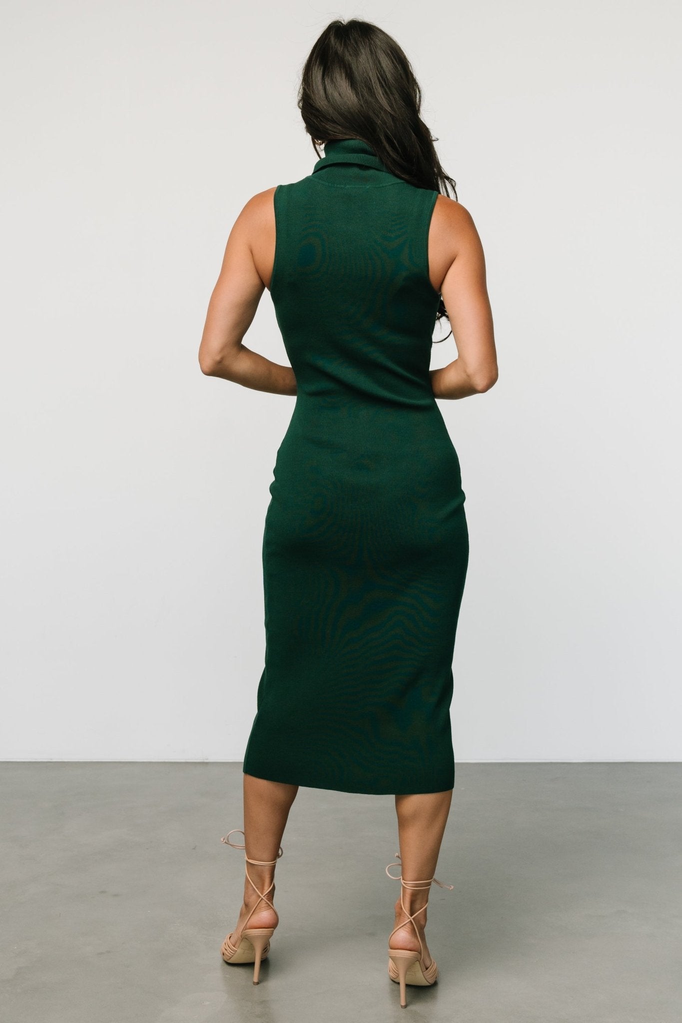 Melbourne Turtleneck Midi Dress | Emerald Cheap Sale Footlocker Pictures