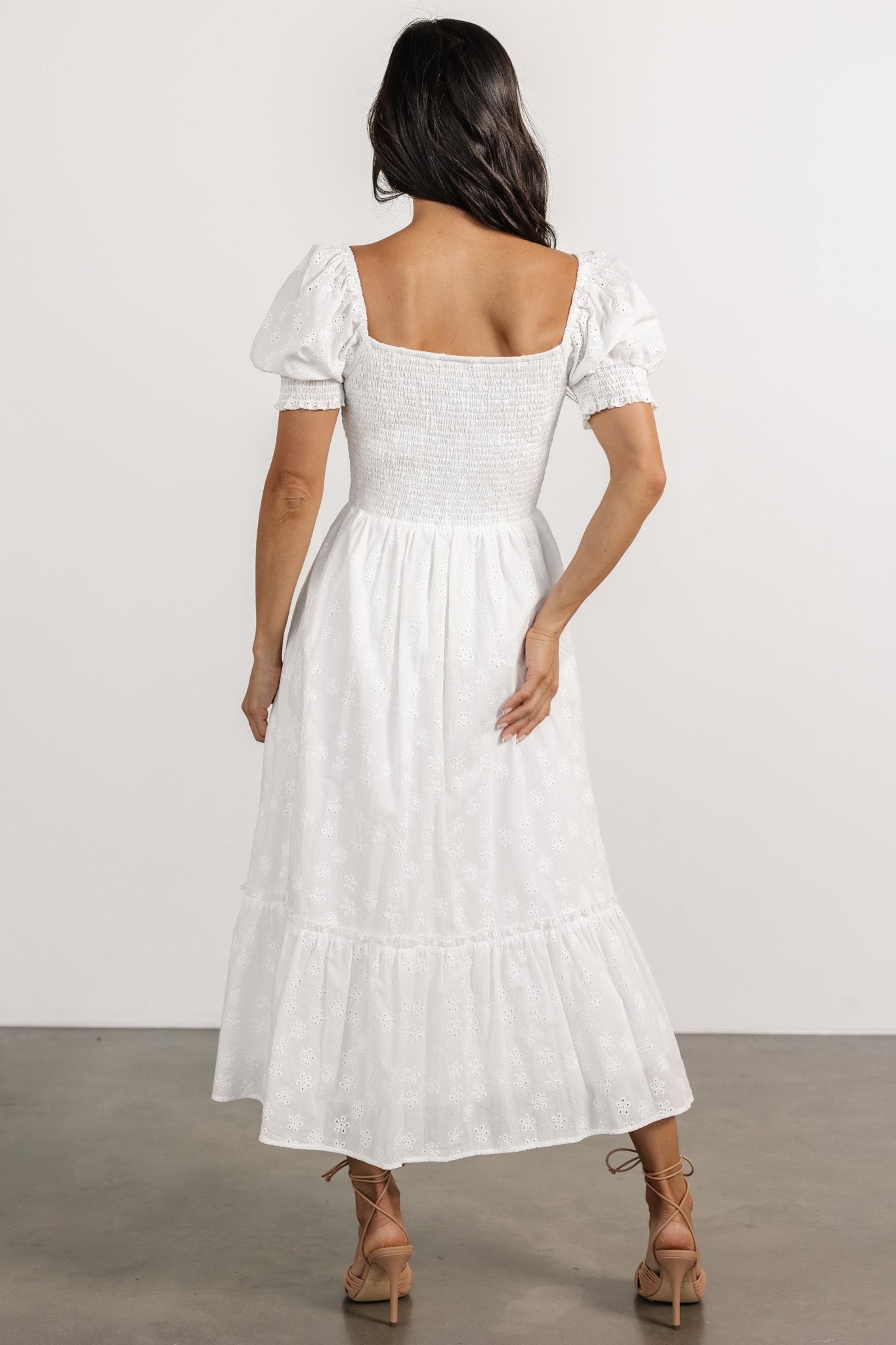 Piper Eyelet Midi Dress | Off White Sale Lowest Pice