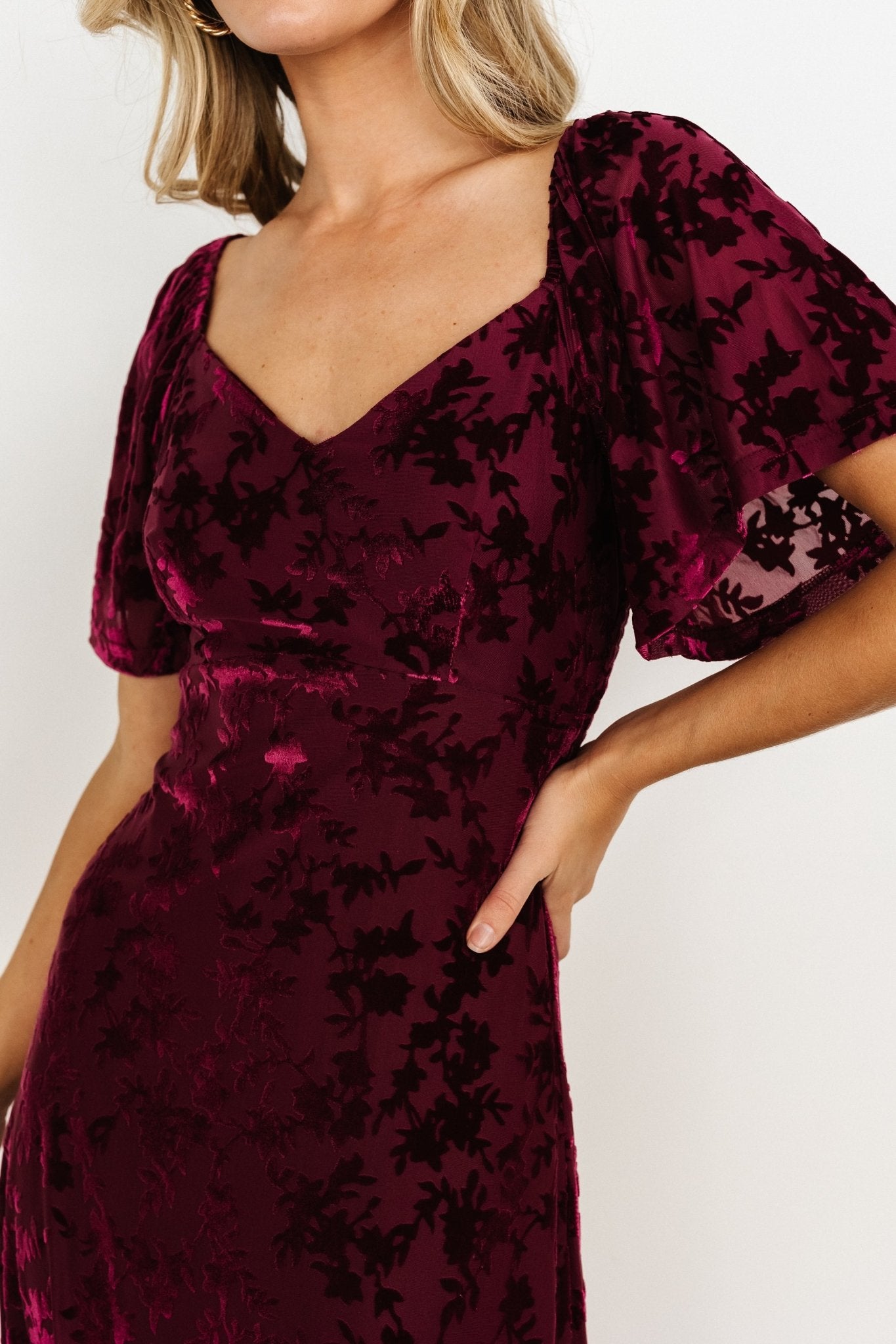 Everley Velvet Maxi Dress | Mulberry Nicekicks Online