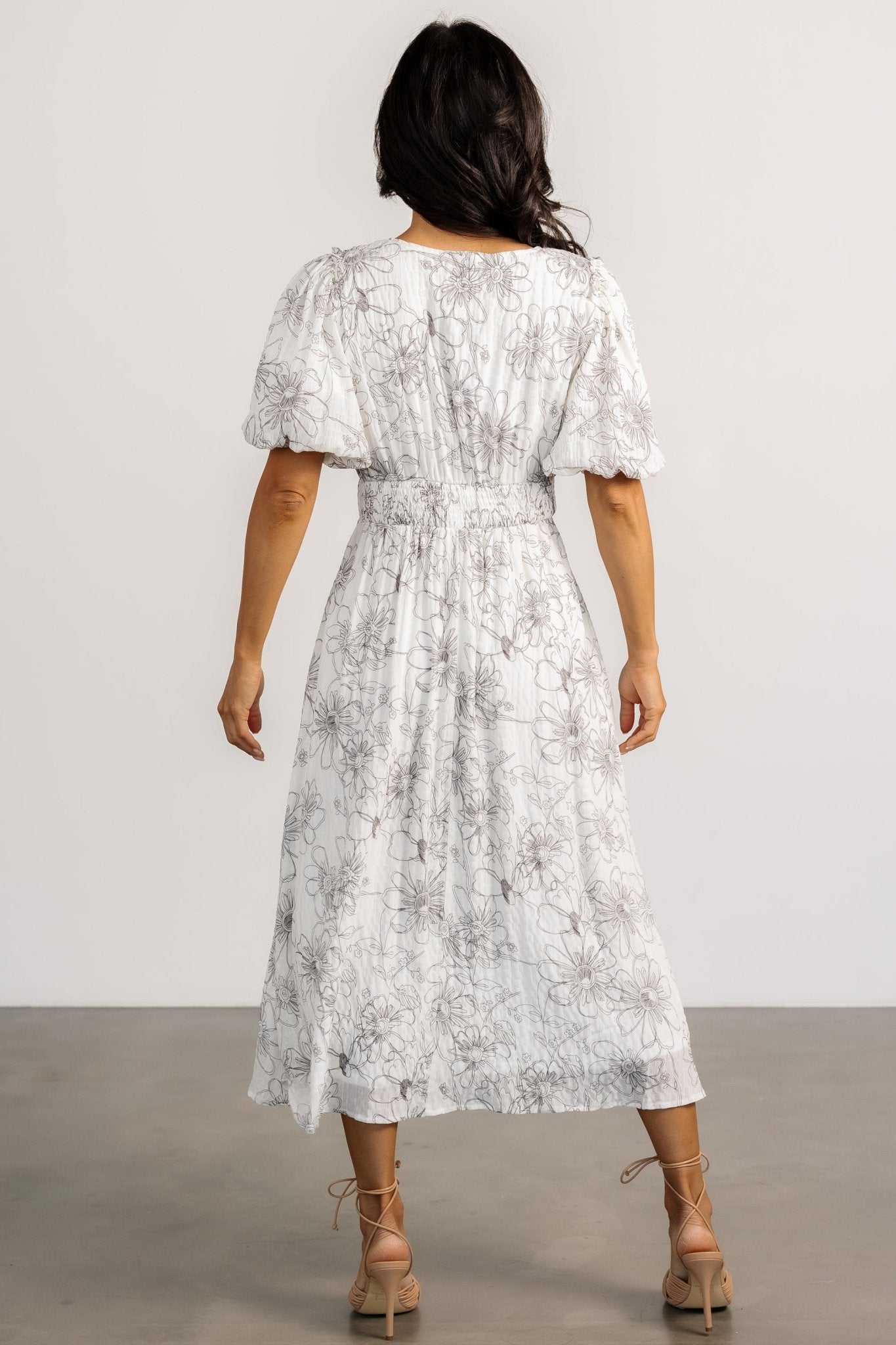 Makenna Midi Dress | Off White Print Visa Payment For Sale