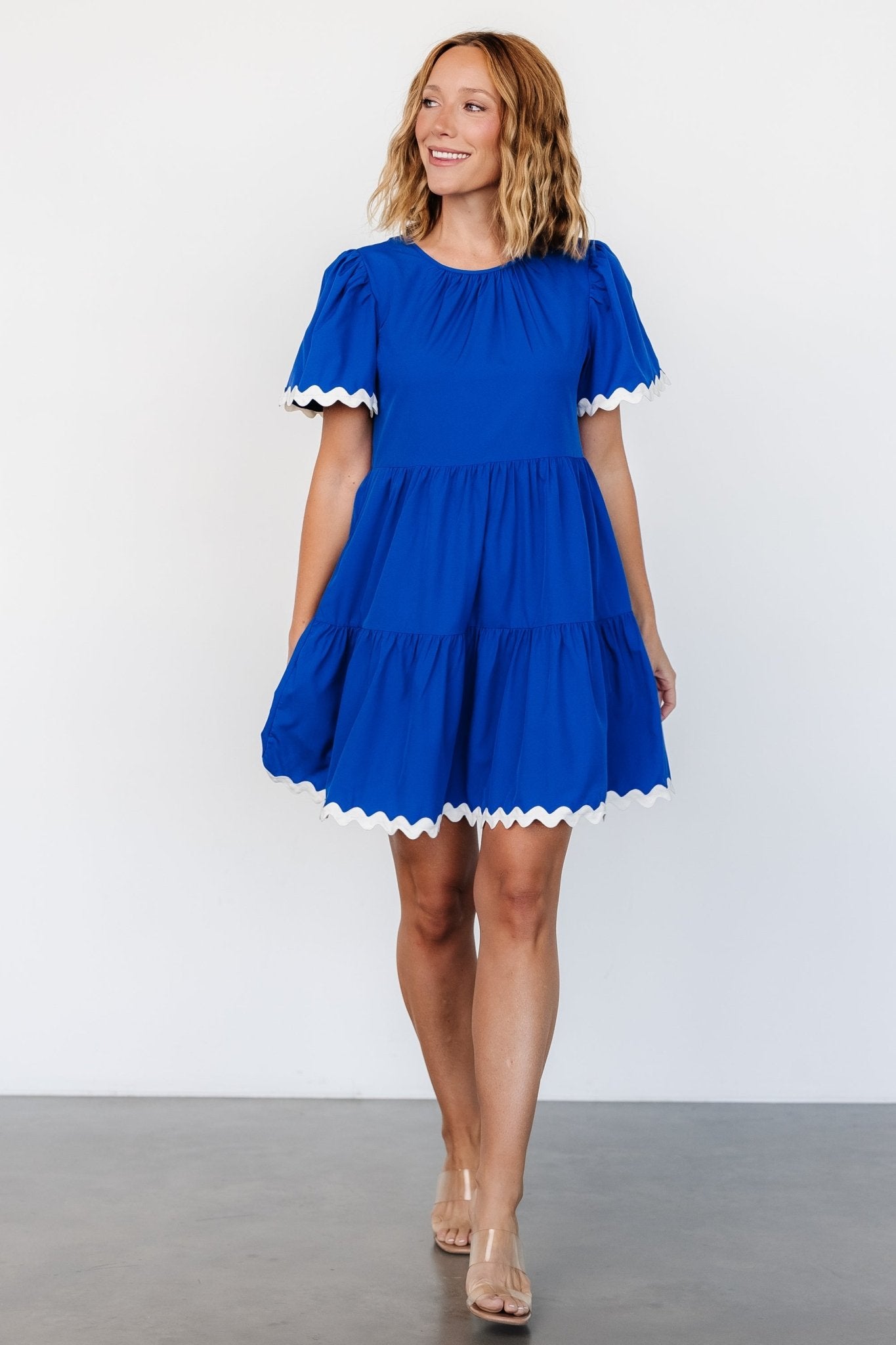 Astra Short Dress | Royal Blue Clearance Fashionable