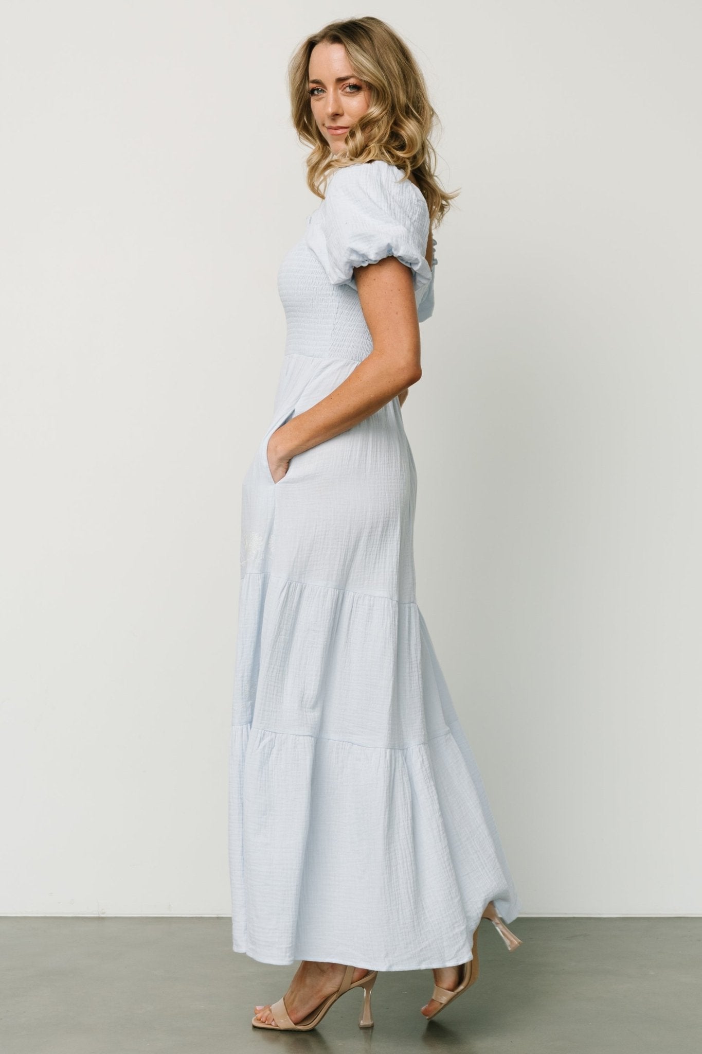 Carrington Maxi Dress | Light Blue Cheapest