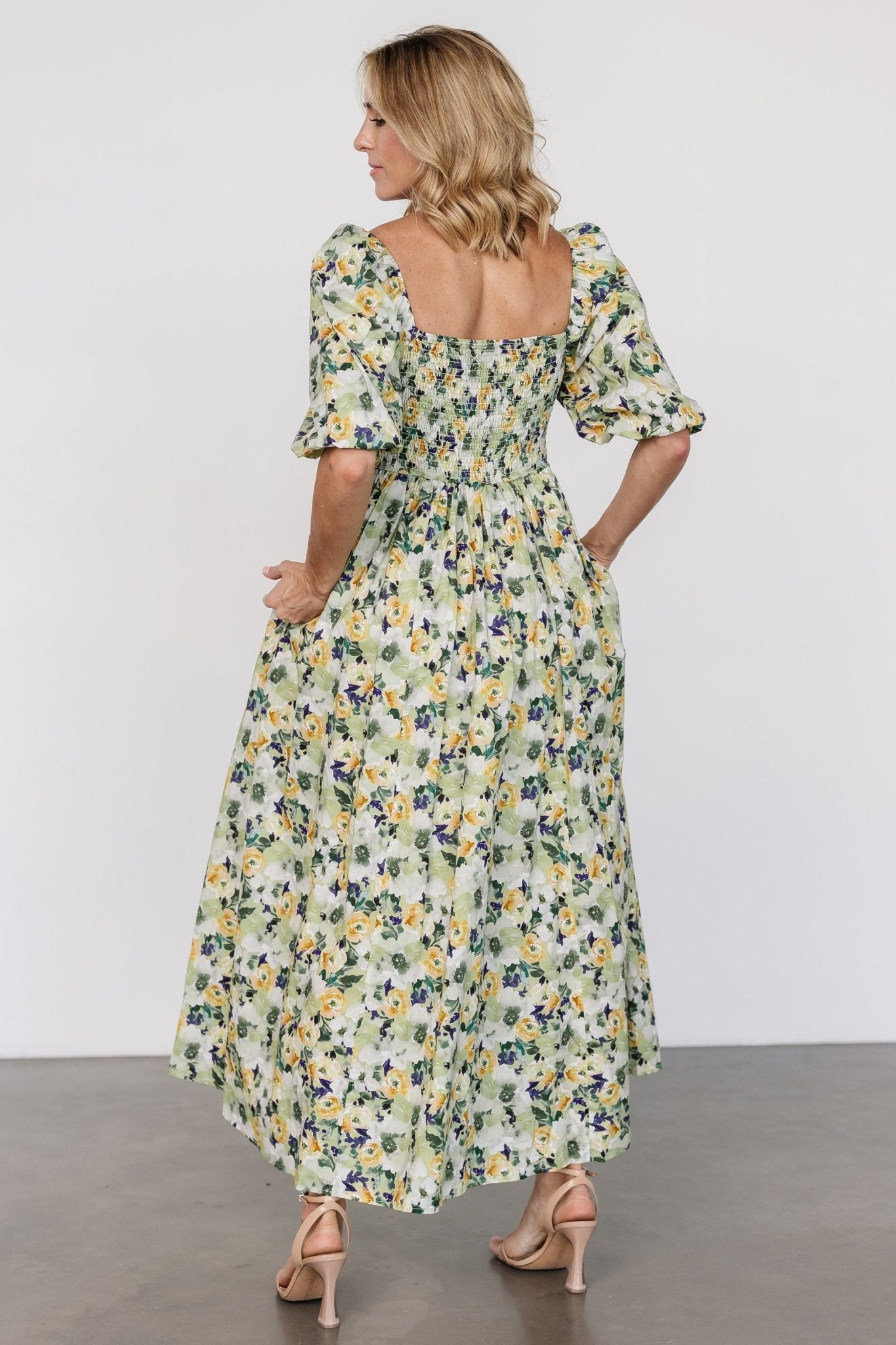 Brielle Maxi Dress | Green Floral Pictures Online