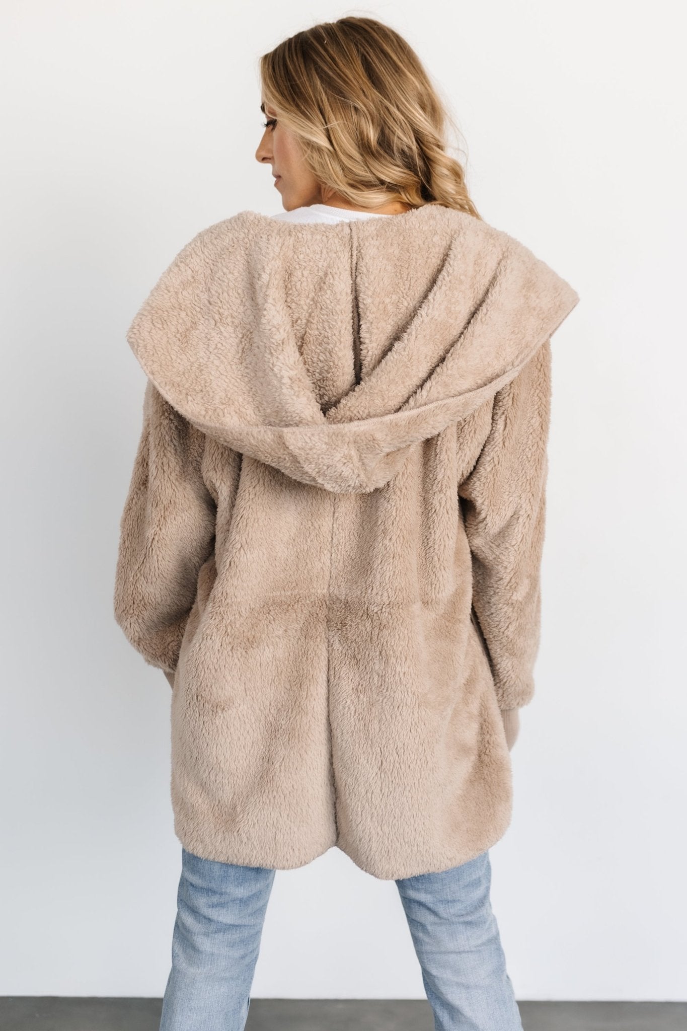 Melrose Teddy Jacket | Taupe Sale Deals