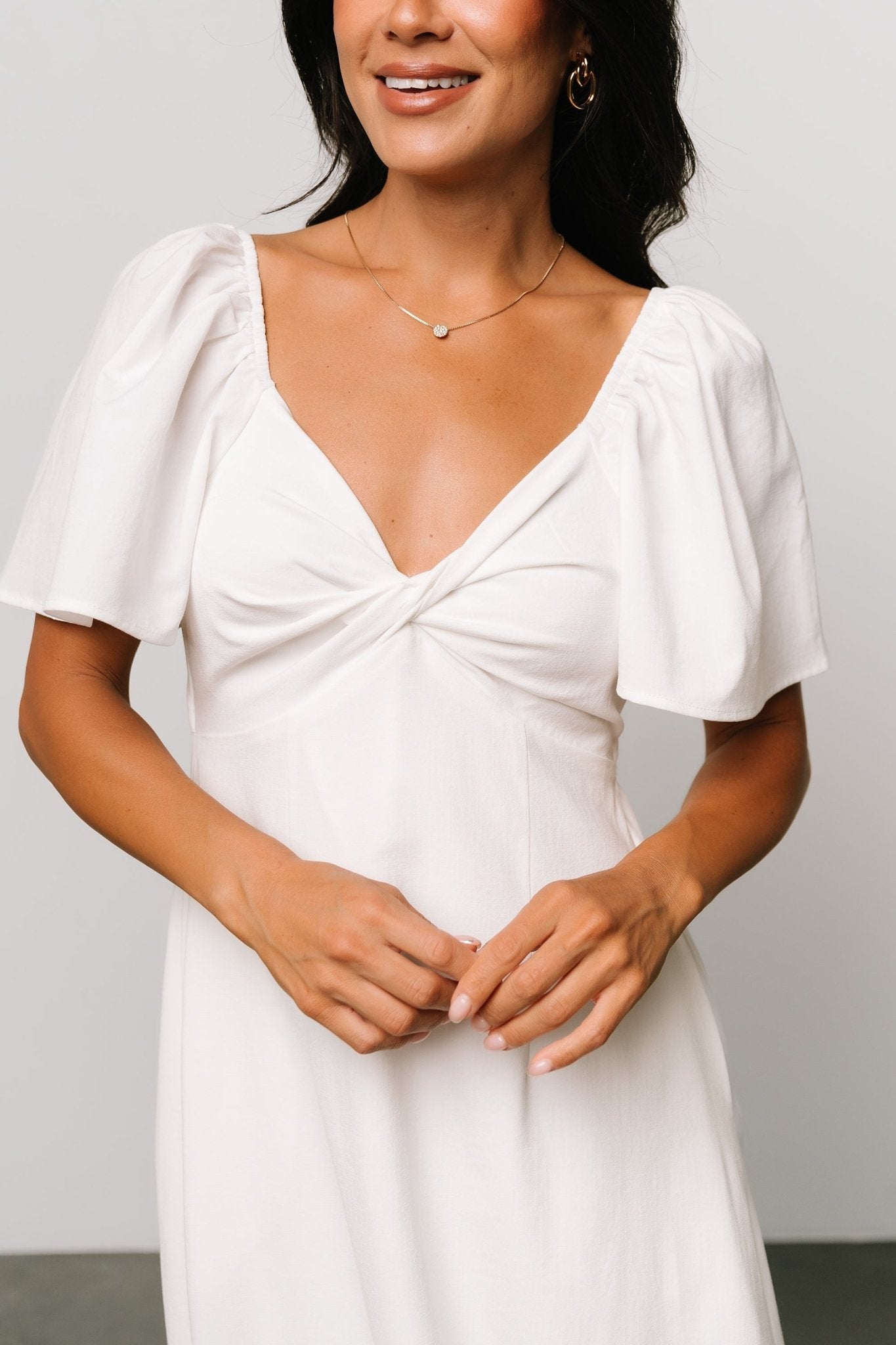 Indie Back Tie Dress | Off White Buy Cheap 100% Guaranteed