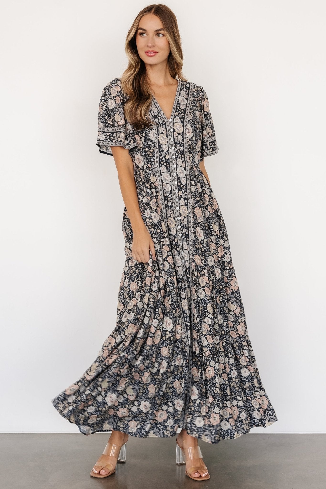 Cheryl Maxi Dress | Midnight Floral Free Shipping Finishline