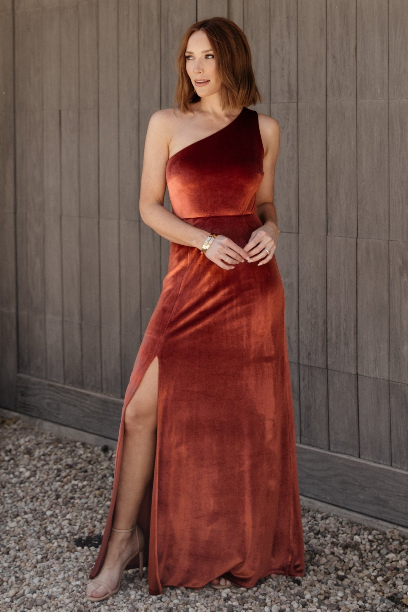 Tatiana Velvet One Shoulder Maxi Dress | Cinnamon Outlet Locations Cheap Pice