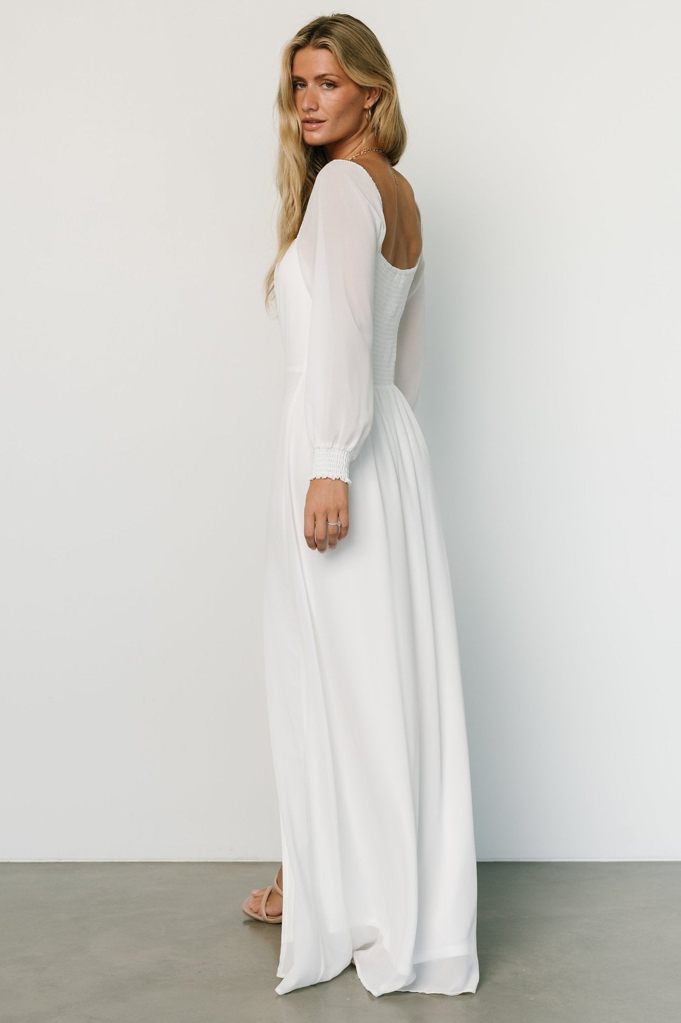 Giselle Maxi Dress | White Top Quality Cheap Pice