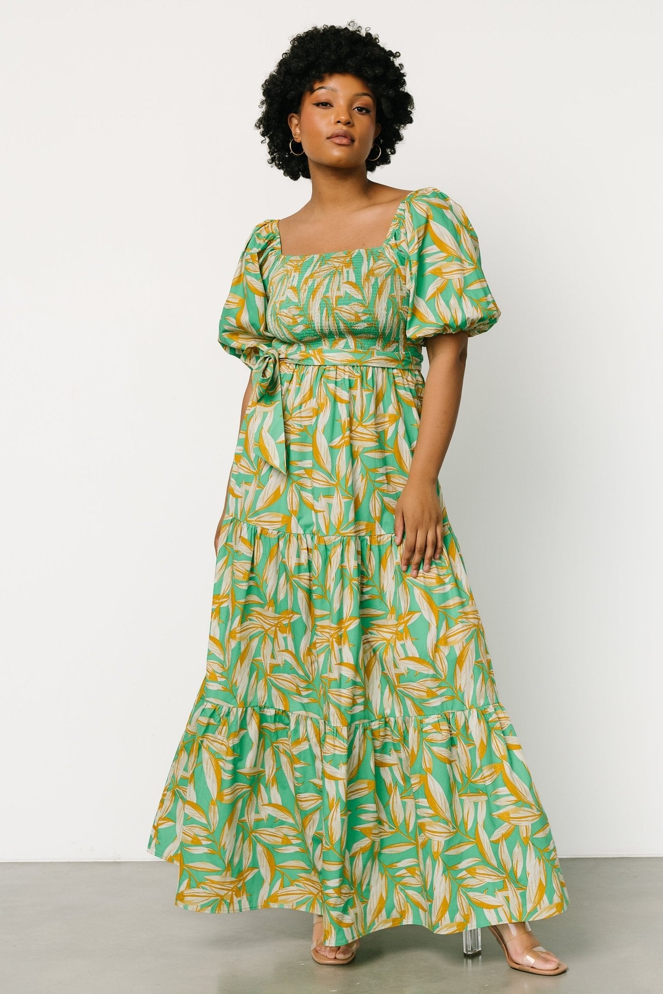 Forsythe Smocked Maxi Dress | Green Print Cheapest Pice For Sale