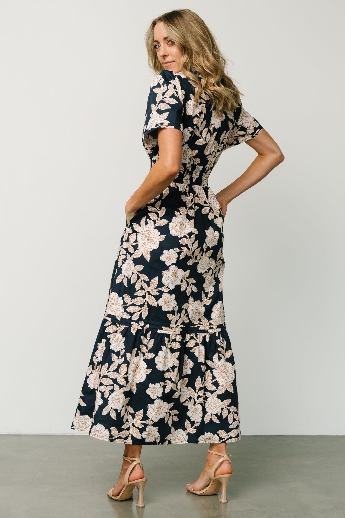 Vera Maxi Dress | Navy Floral Huge Surprise Cheap Online