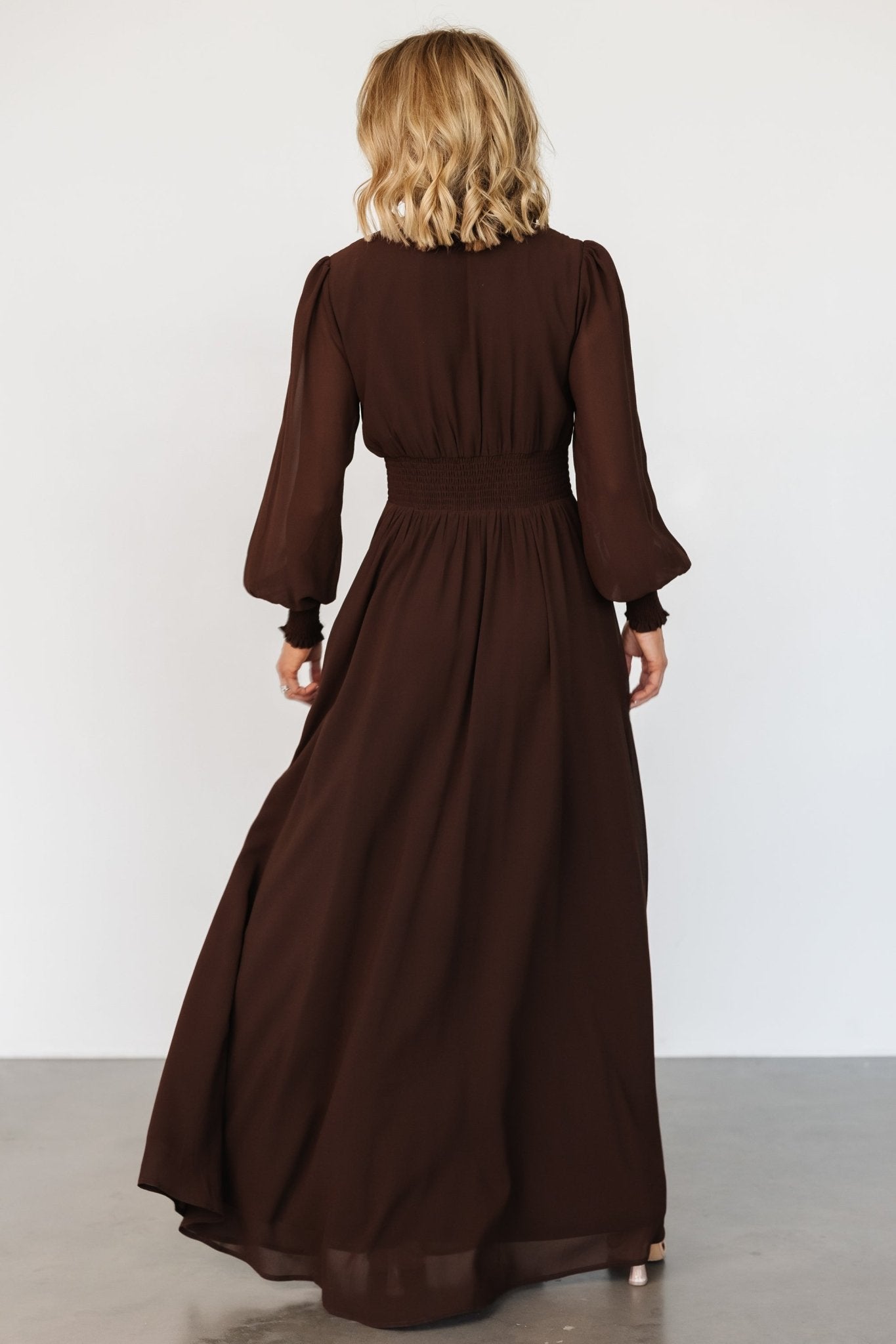 Olivia Maxi Dress | Dark Brown Discount How Much