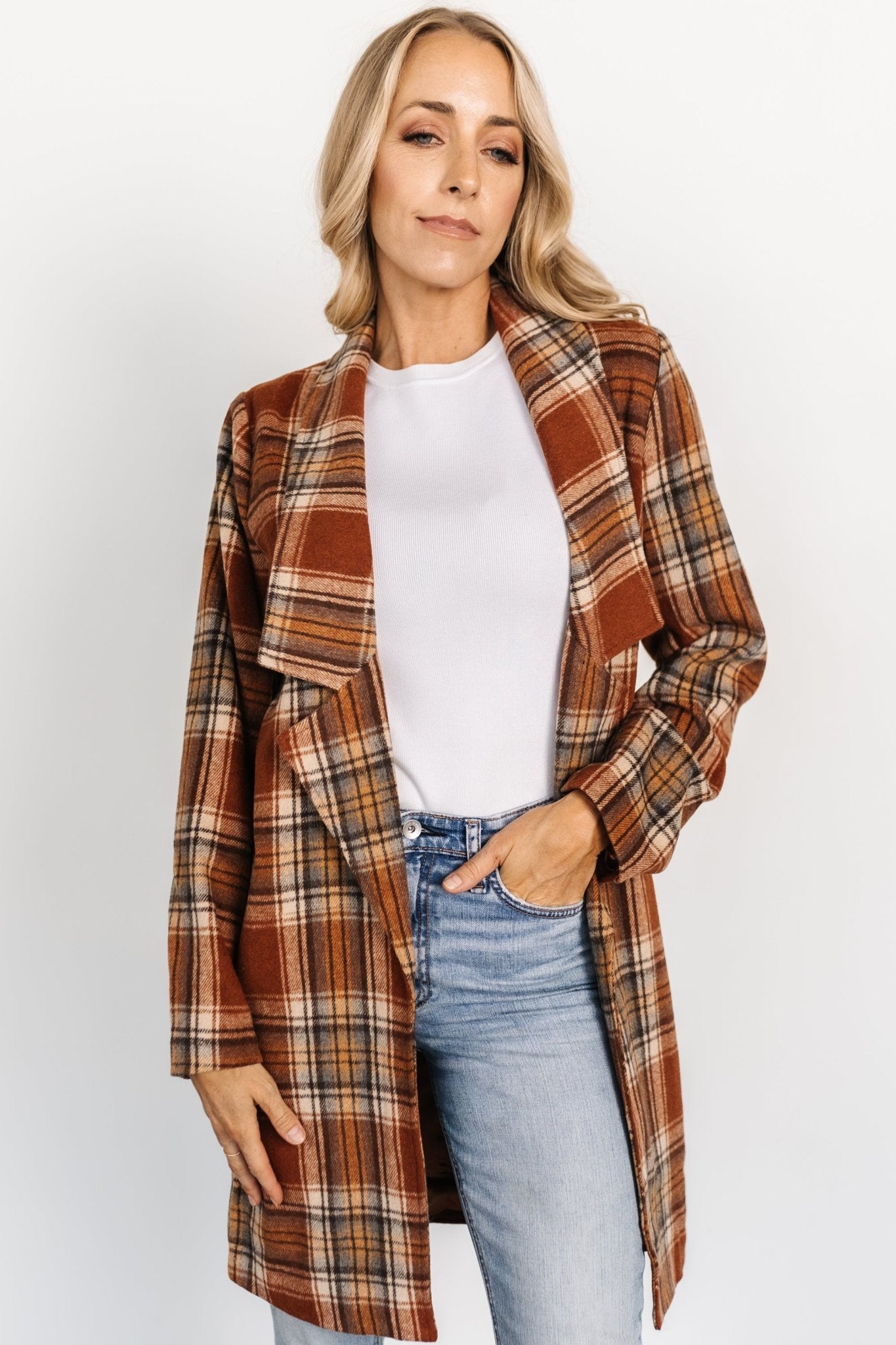 Tetonia Plaid Shacket | Copper Multi Authentic