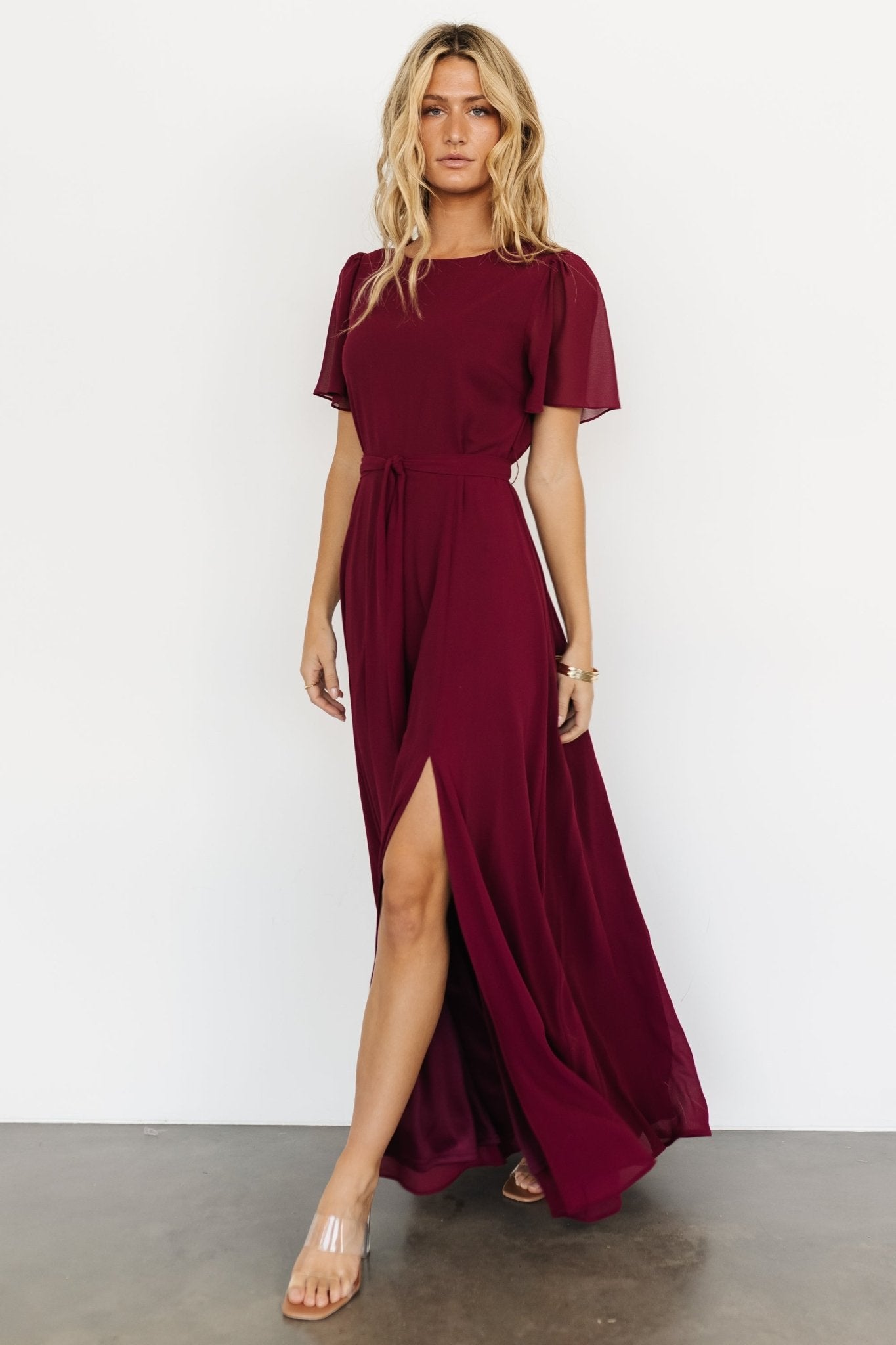 Naomi Short Sleeve Maxi Dress | Mulberry Clearance Great Deals