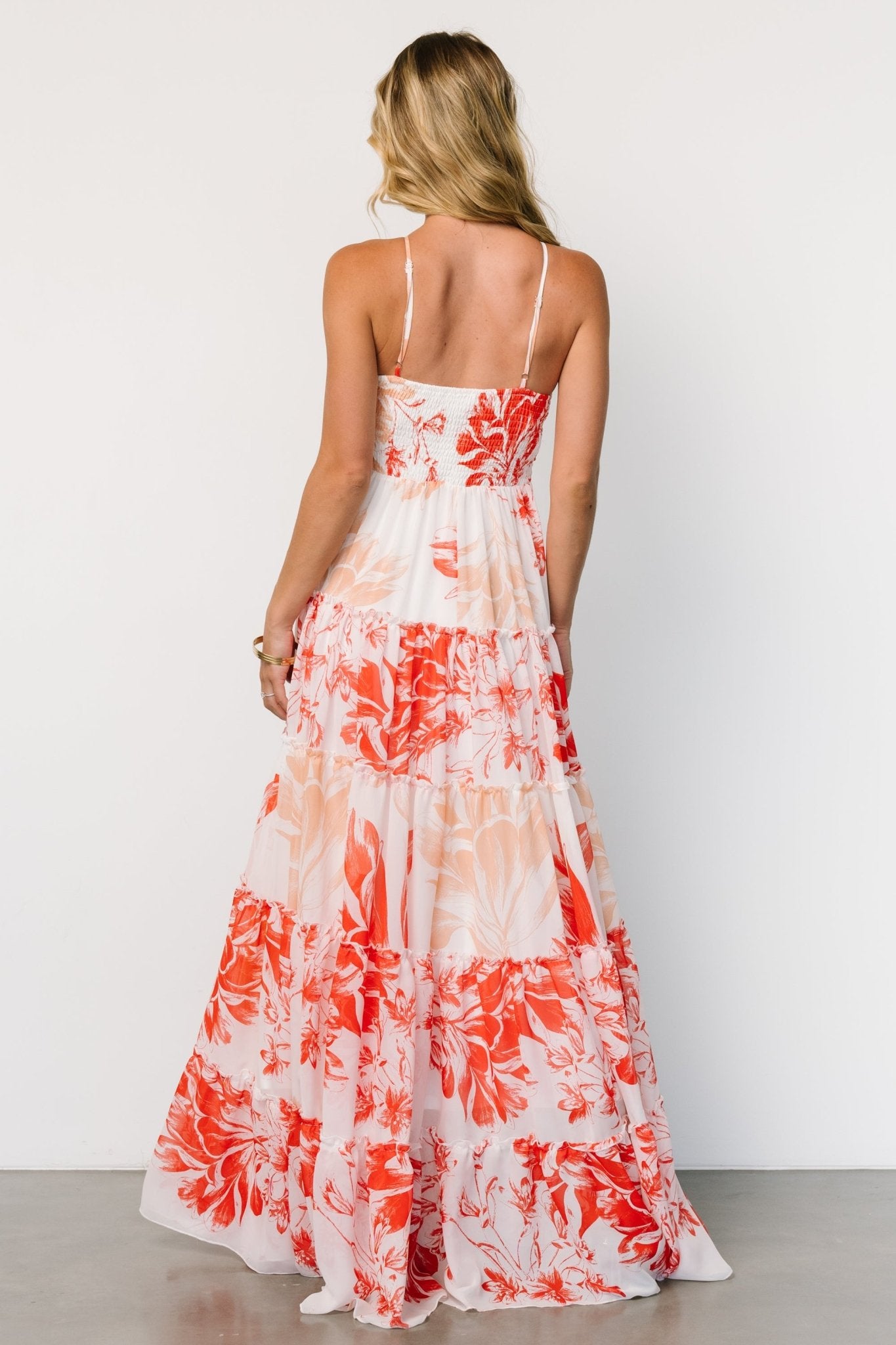 Charmaine Maxi Dress | Red + Natural Floral Best Place Sale Online