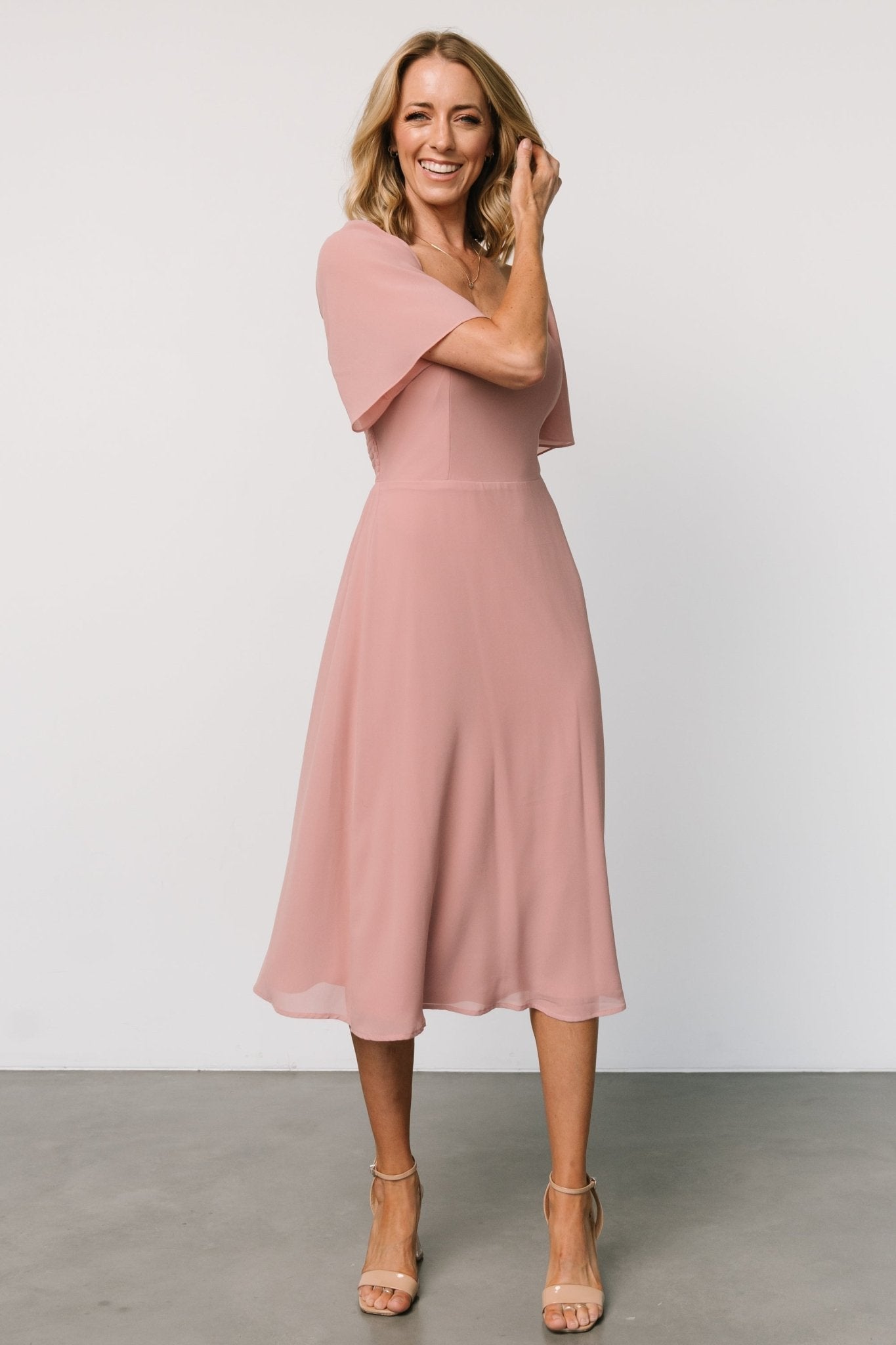 Colette Sweetheart Midi Dress | Blush Buy Cheap Very Cheap