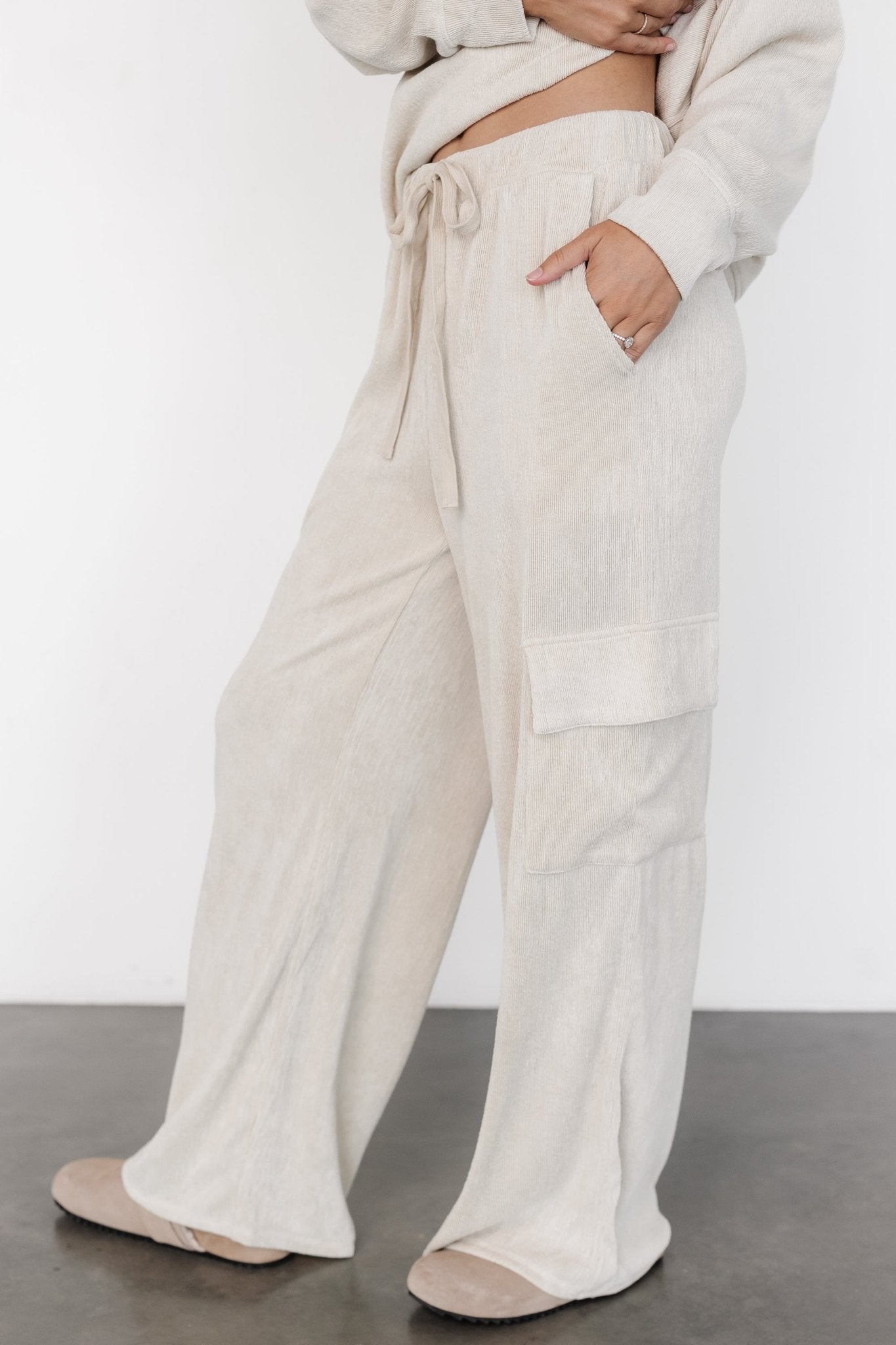 Portland Knit Cargo Pants | Natural Cheap Sale Looking For