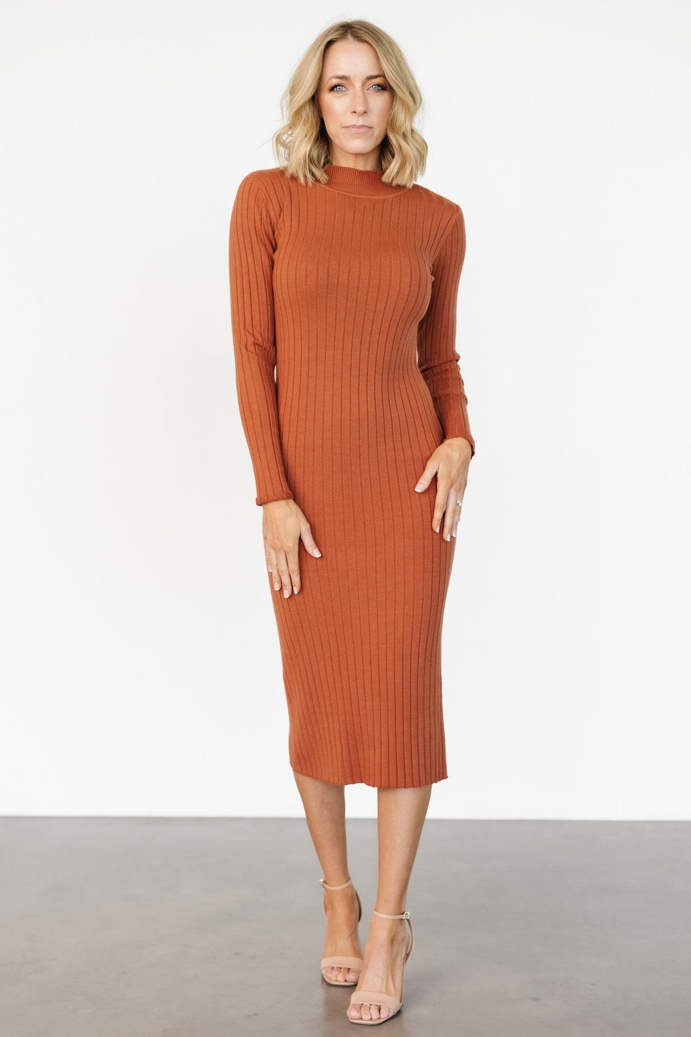 Jill Ribbed Midi Dress | Spice Explore