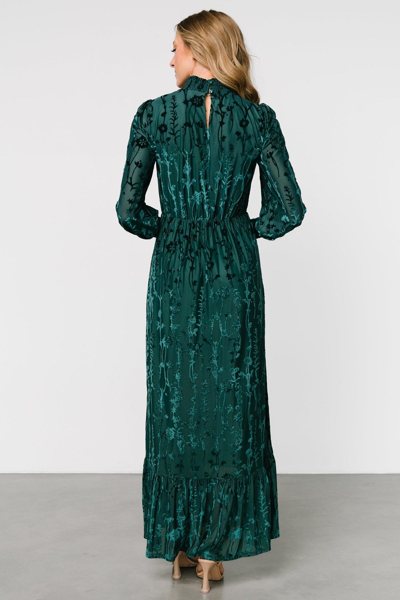 Penelope Velvet Maxi Dress | Emerald Buy Cheap Pay With Visa