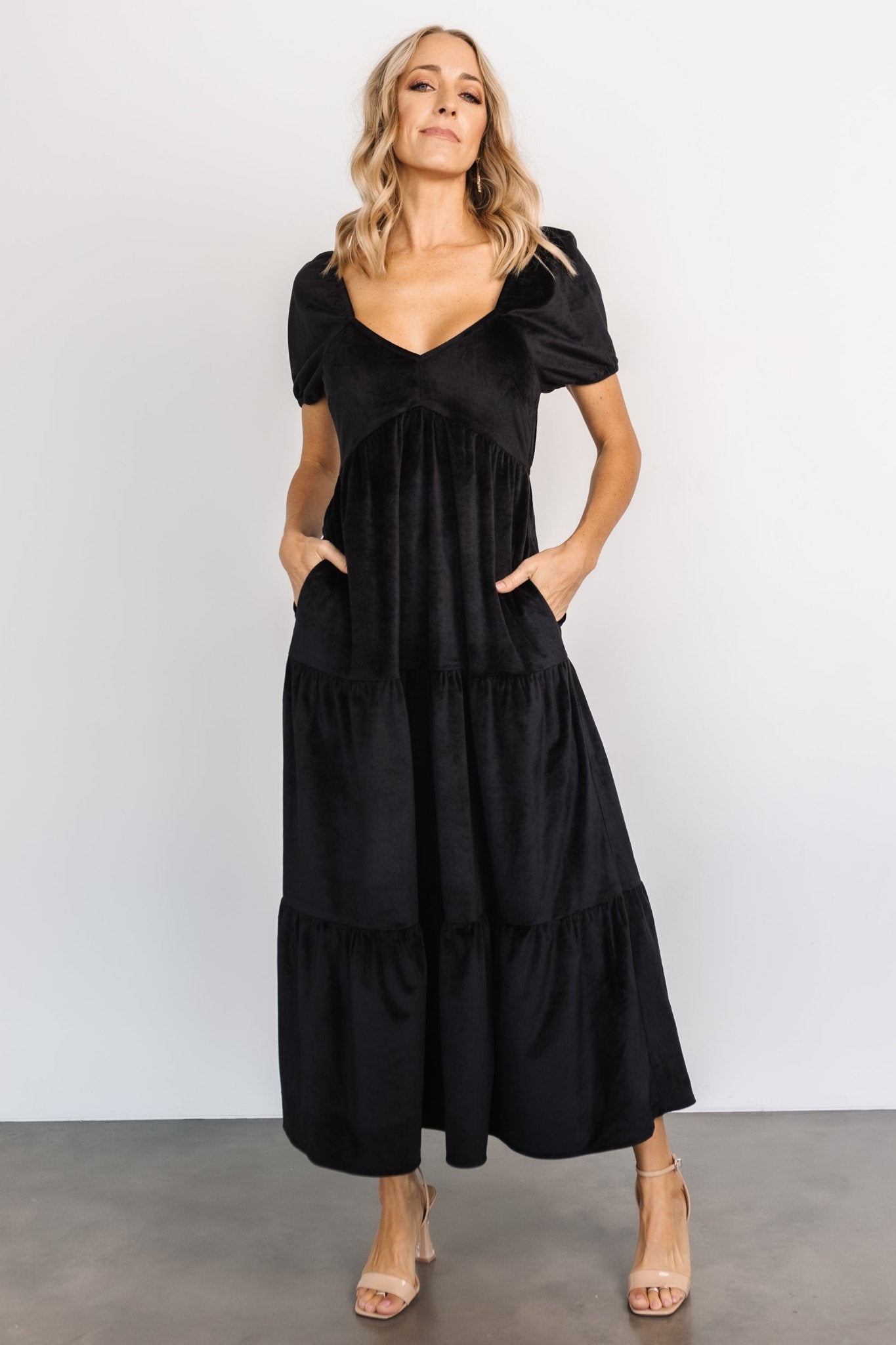 Kenli Velvet Maxi Dress | Black Cheap Sale Newest