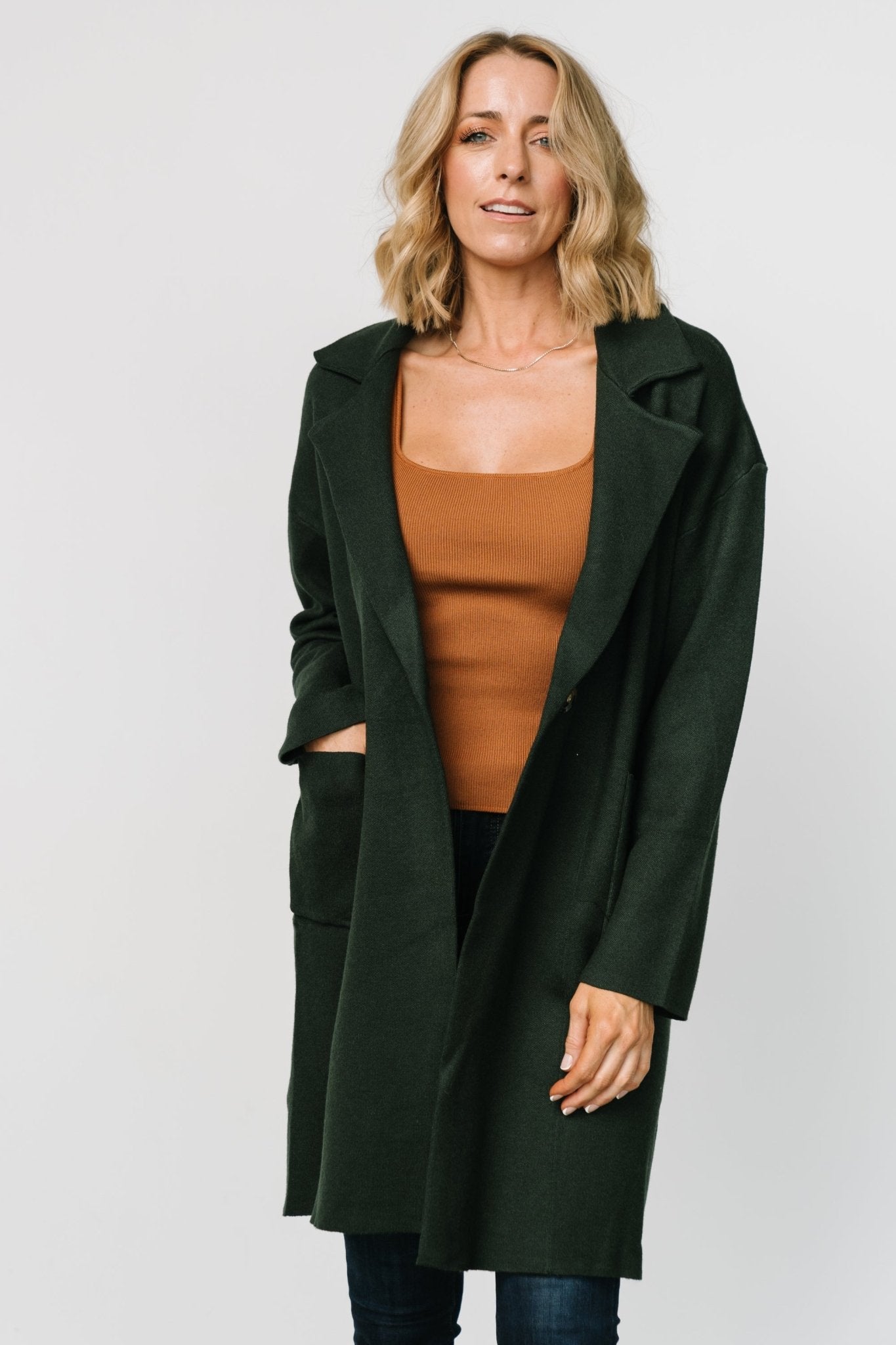 Roland Long Jacket | Dark Green How Much For Sale