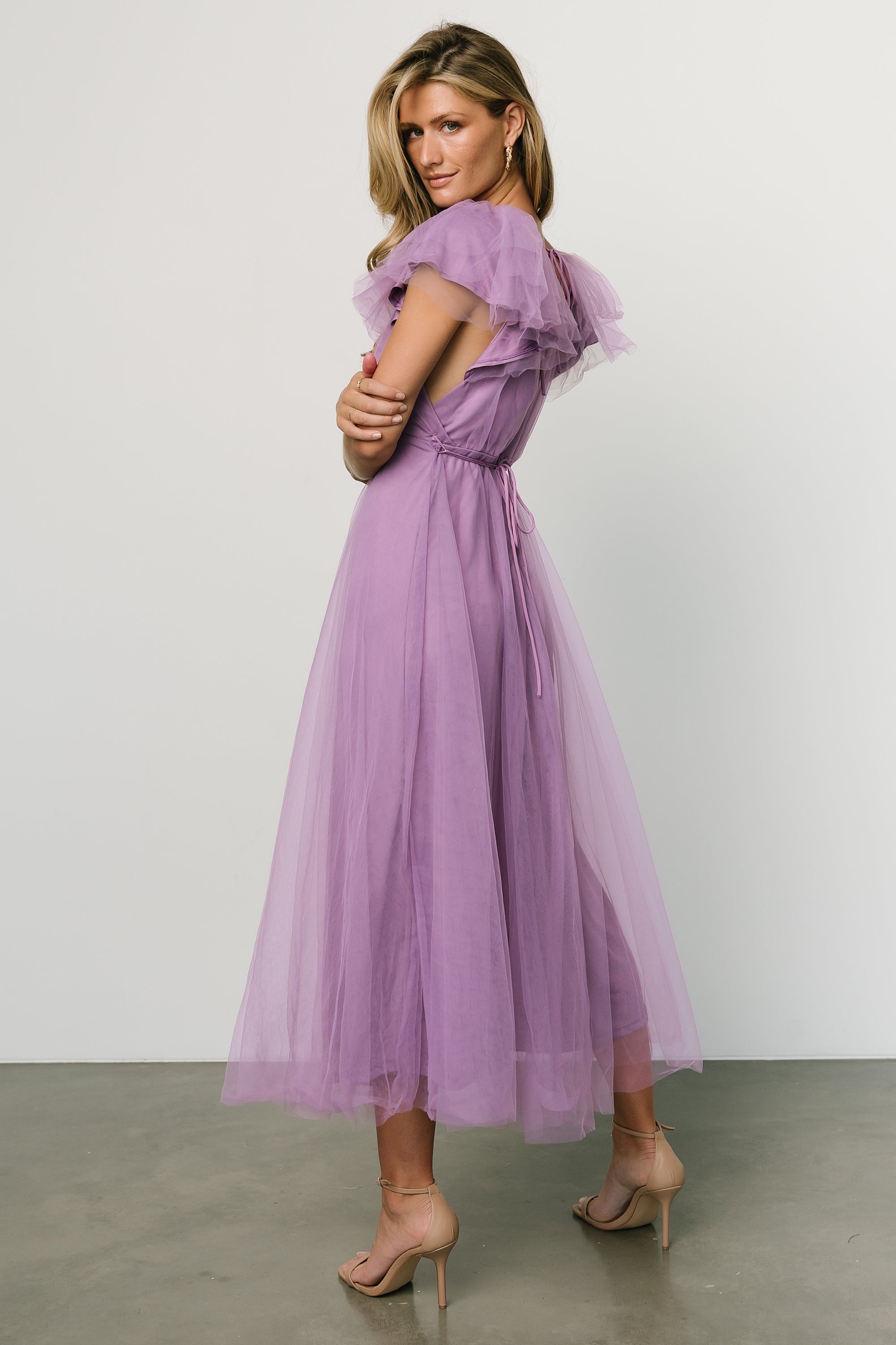 Annabella Tulle Dress | Lavender Cheap Sale Huge Surprise