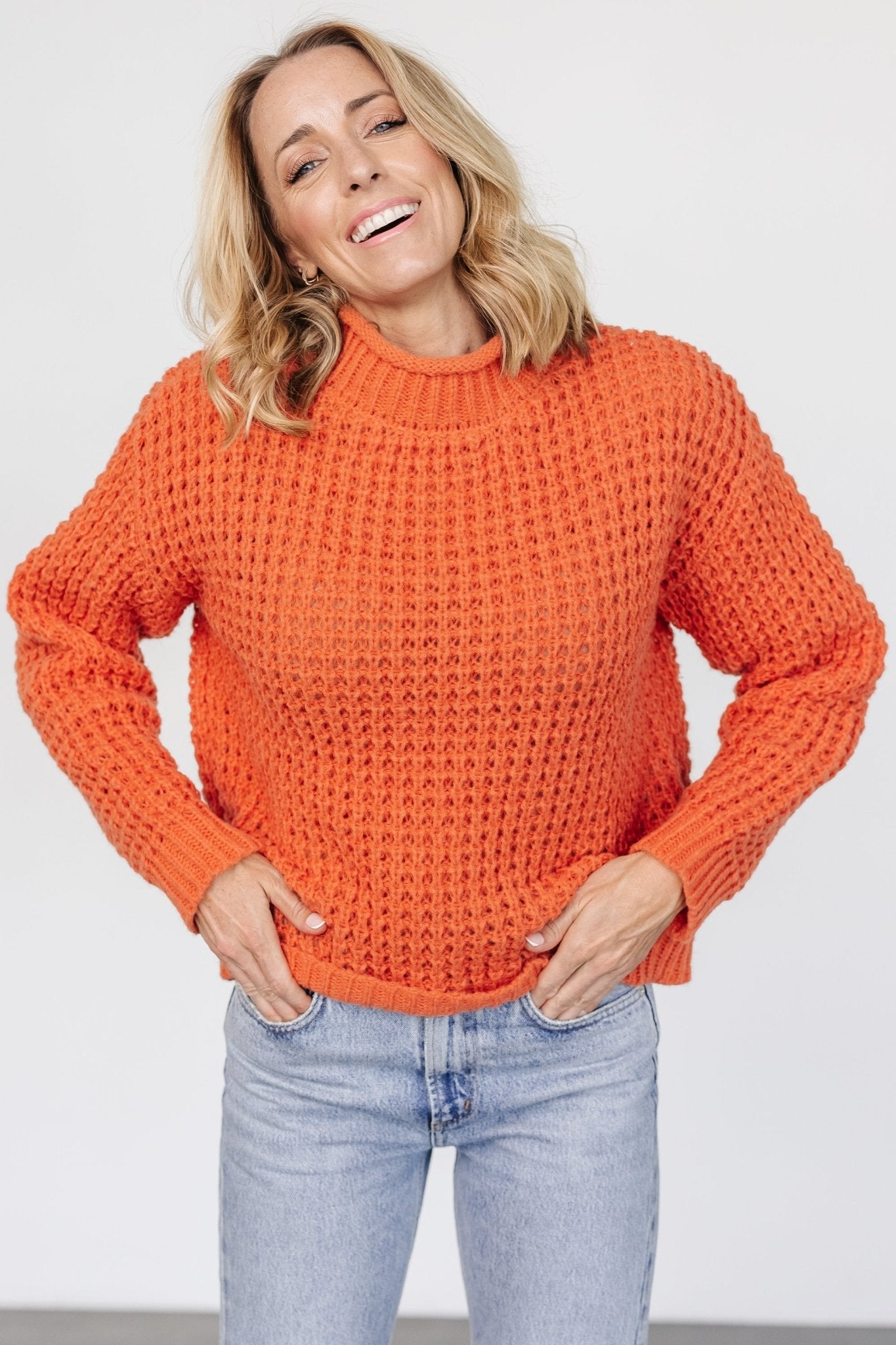 Syracuse Chunky Knit Sweater | Orange Cheap Best Place