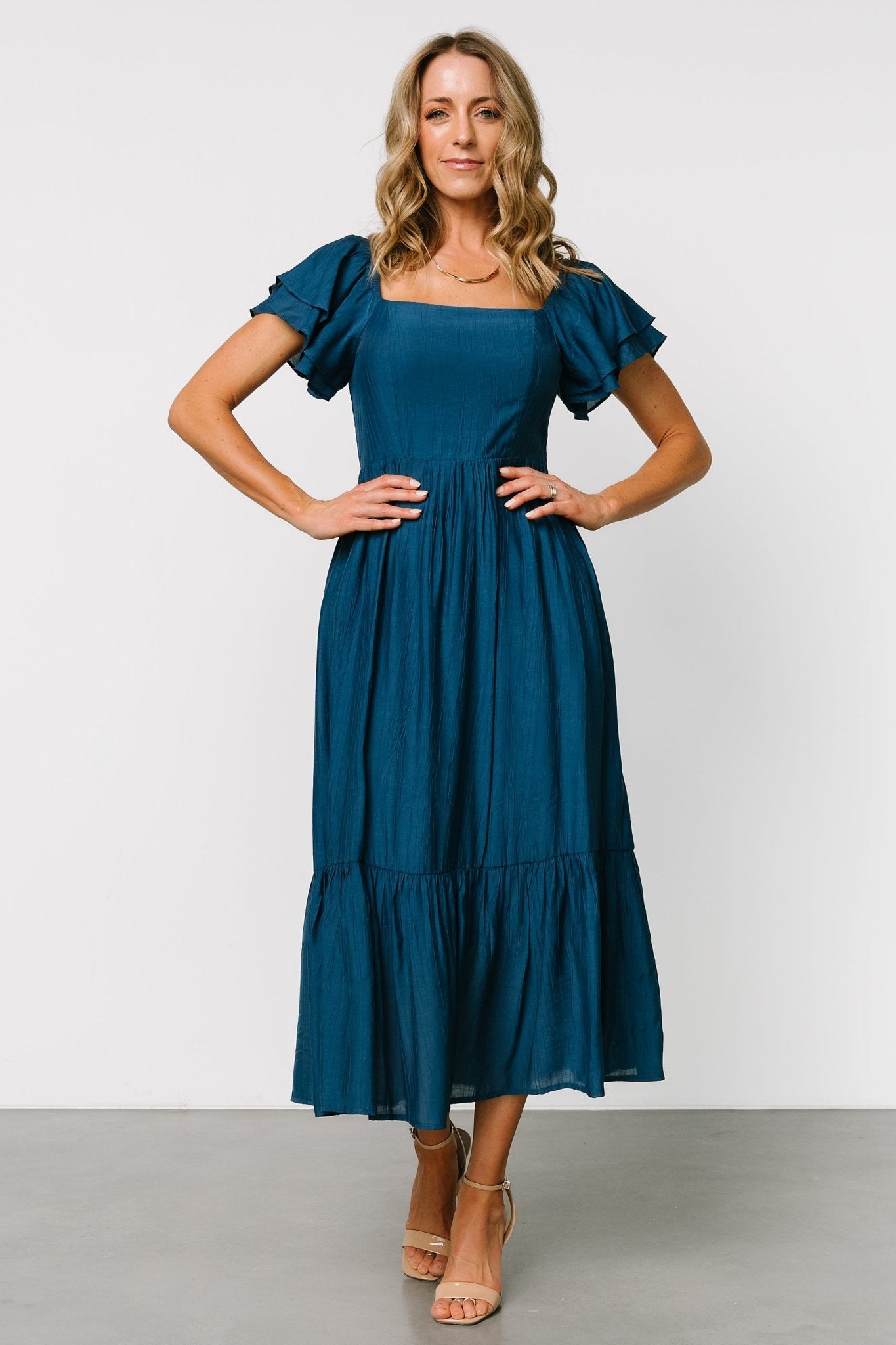 Buttercup Midi Dress | Deep Blue Largest Supplier