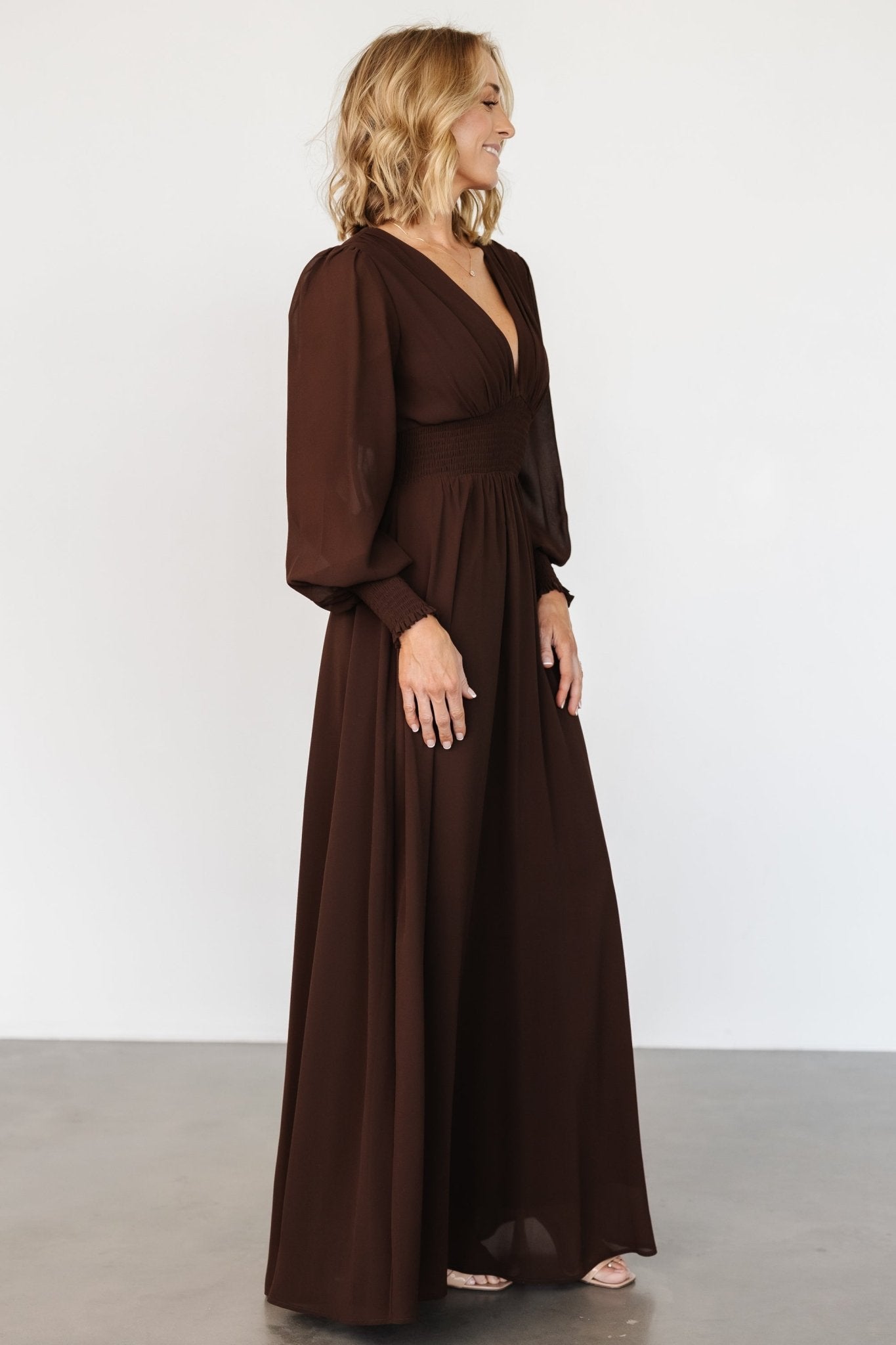 Olivia Maxi Dress | Dark Brown Discount How Much