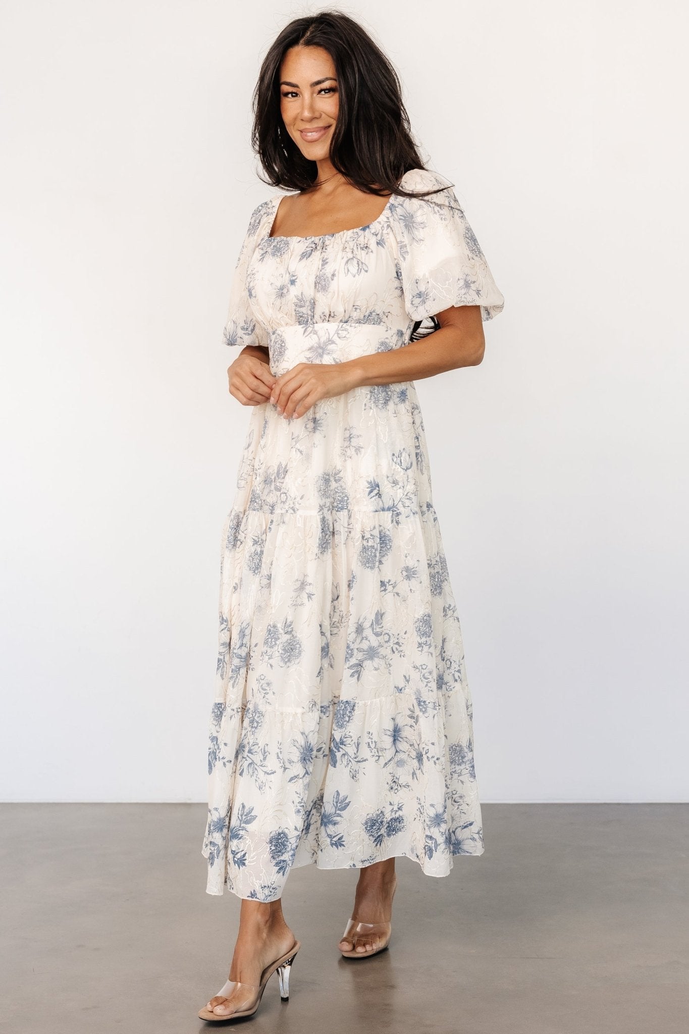 Annabeth Midi Dress | Cream + Slate Floral Cheap Sale Many Kinds Of