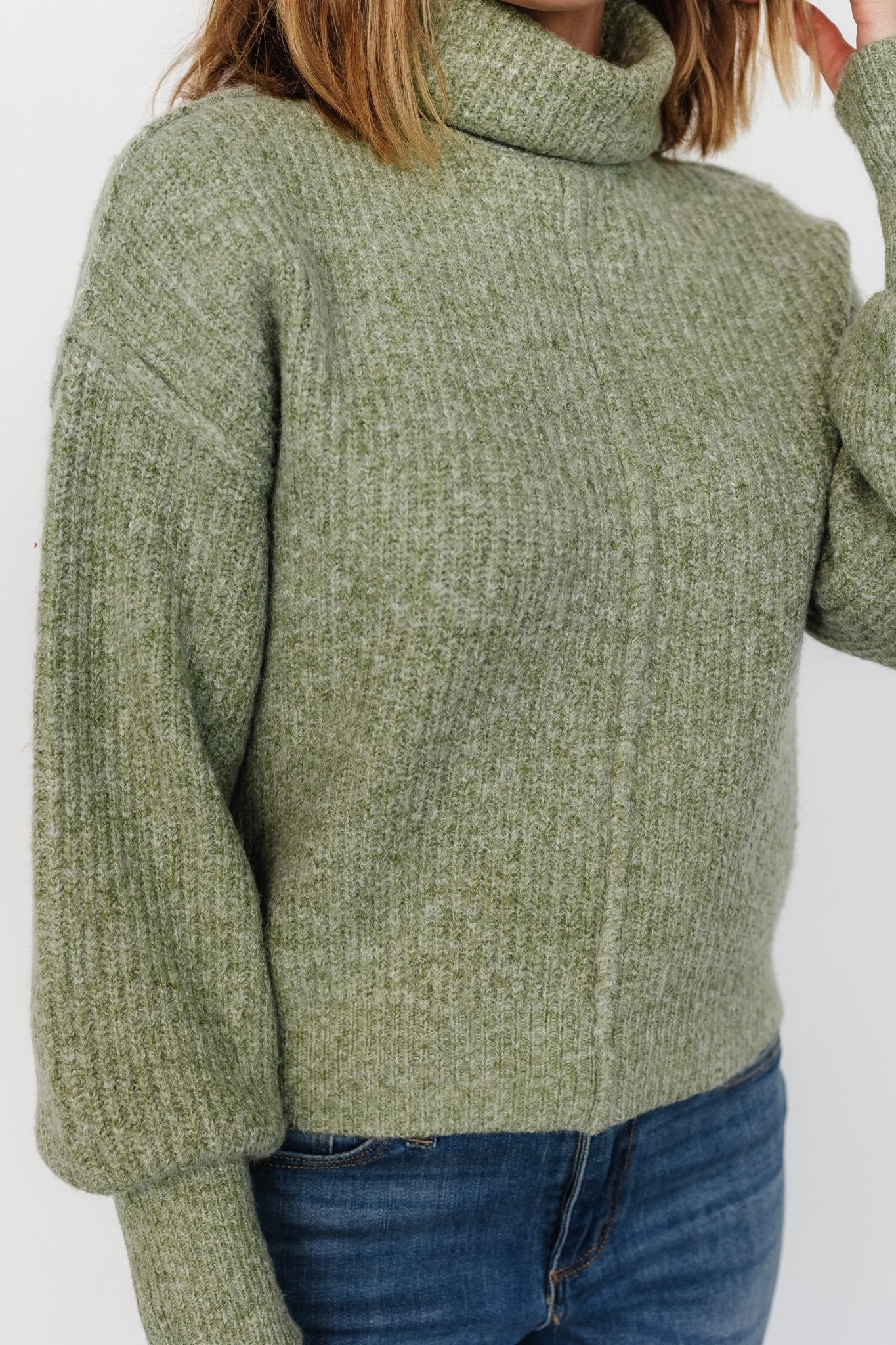 Frannie Knit Turtleneck Sweater | Olive Best Pices For Sale