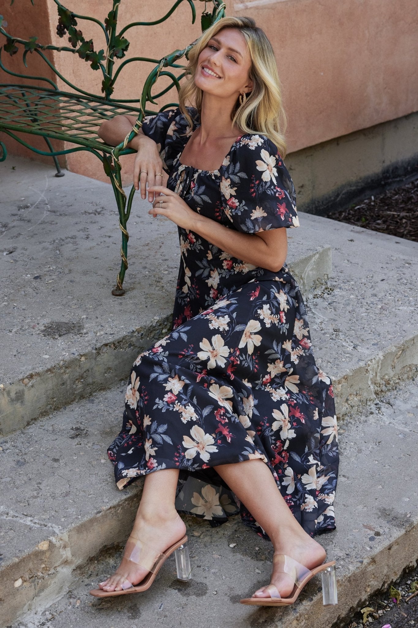 Raelynn Maxi Dress | Black Floral Sale Low Cost