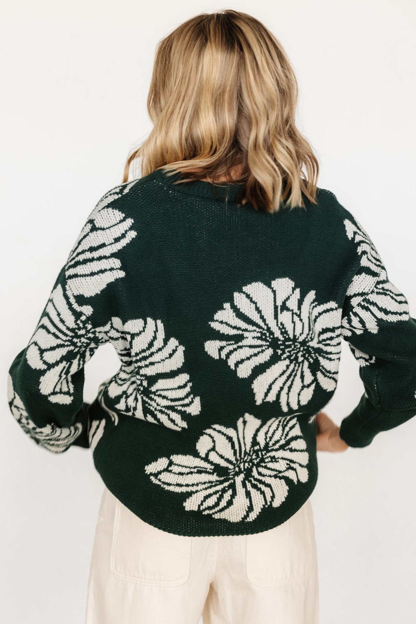 Maude Sweater | Green + Off White Buy Cheap Cheap