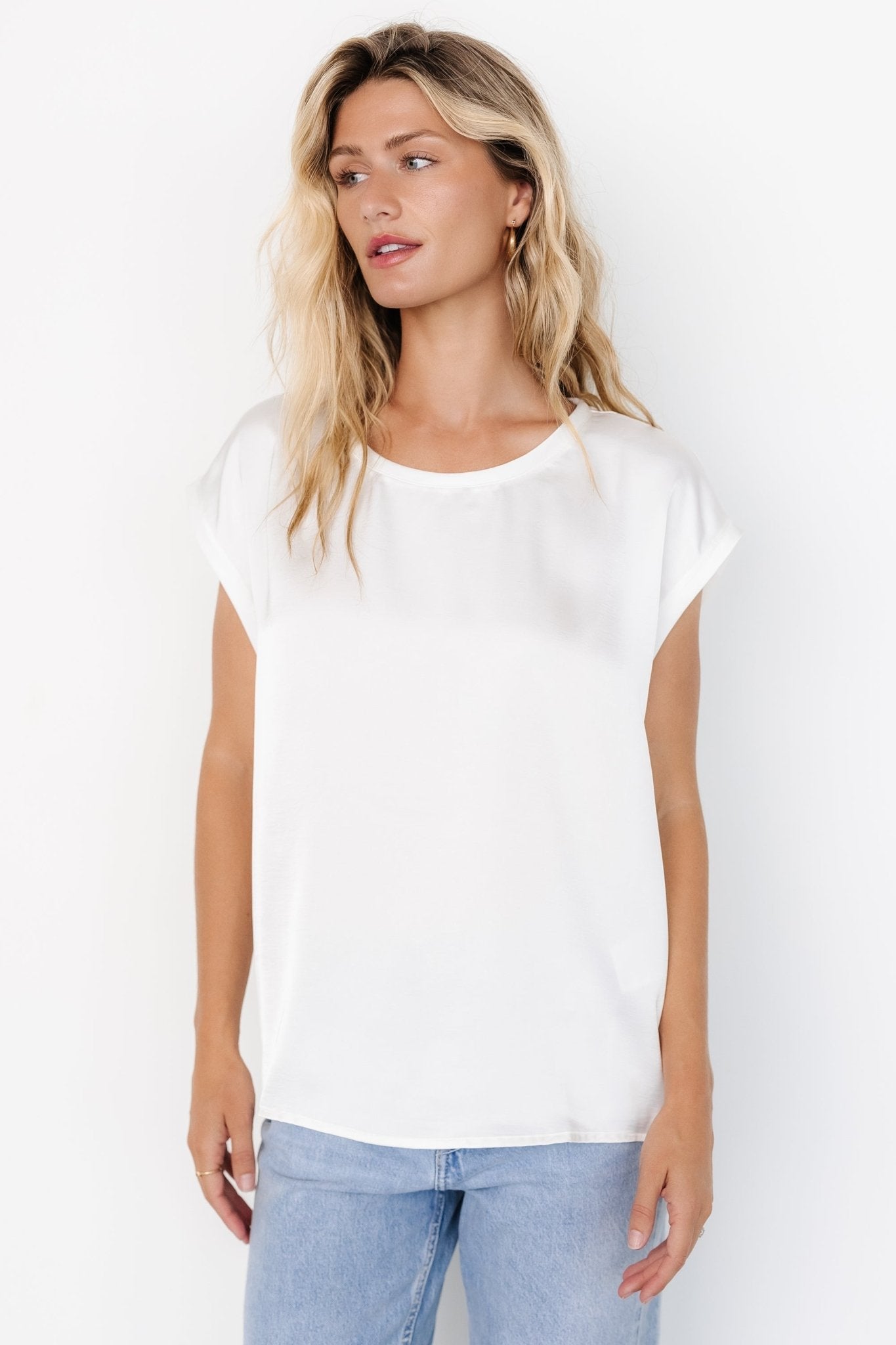 Adina Top | White Free Shipping Geniue Stockist