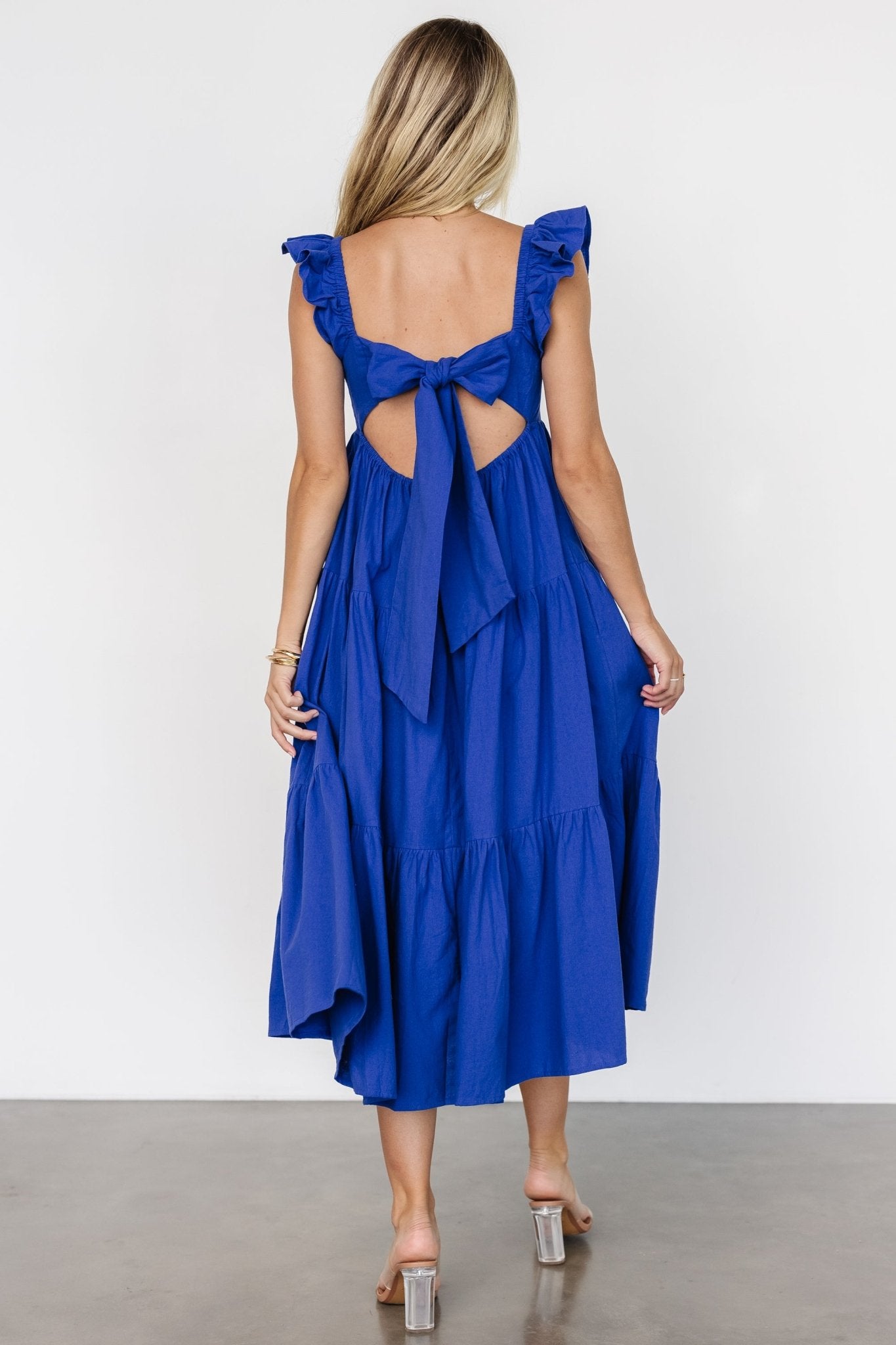 Aria Back Tie Dress | Blue Cheap Sale Eastbay