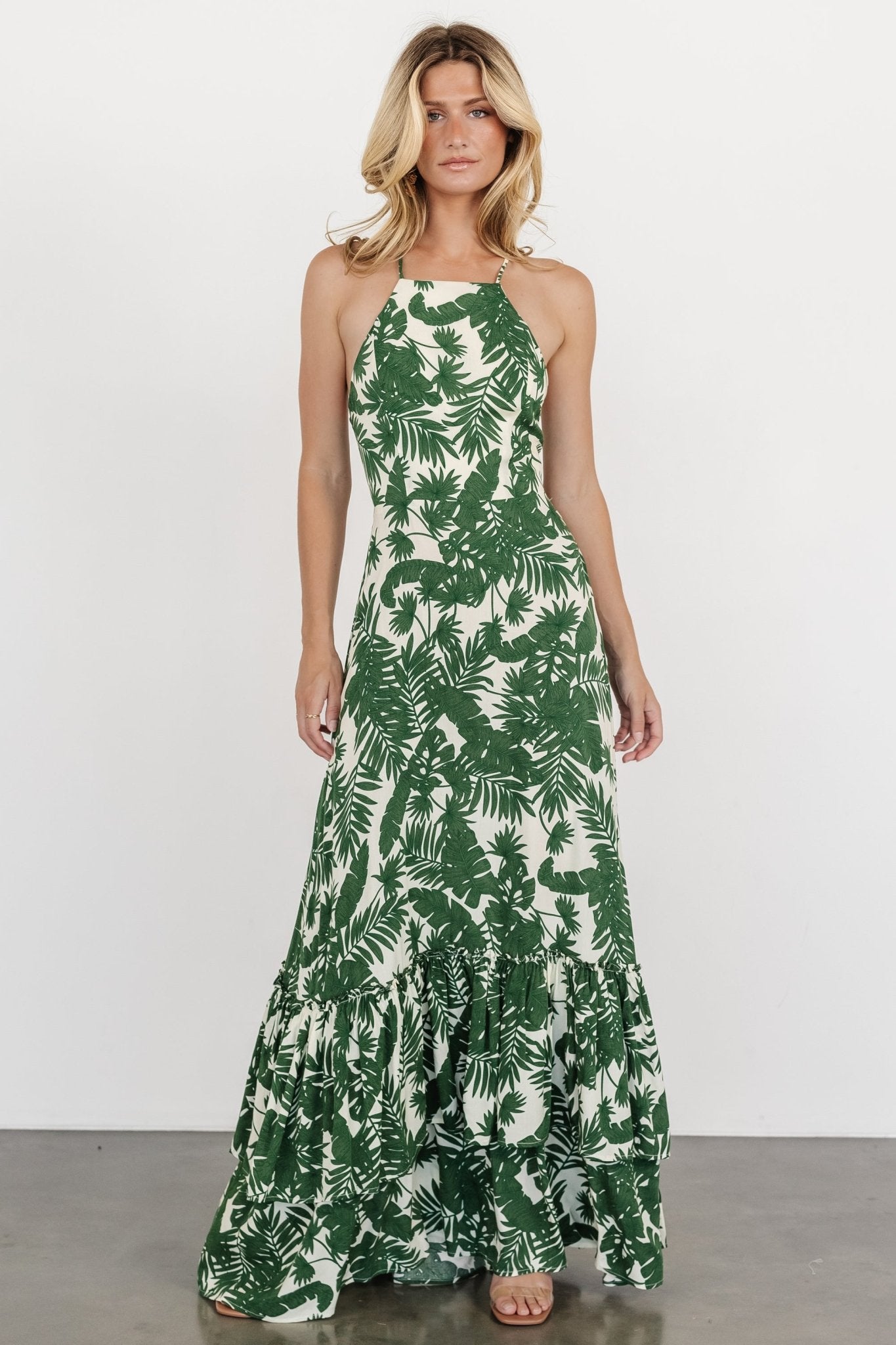 Indio Maxi Dress | Green Print Geniue Stockist Cheap Online