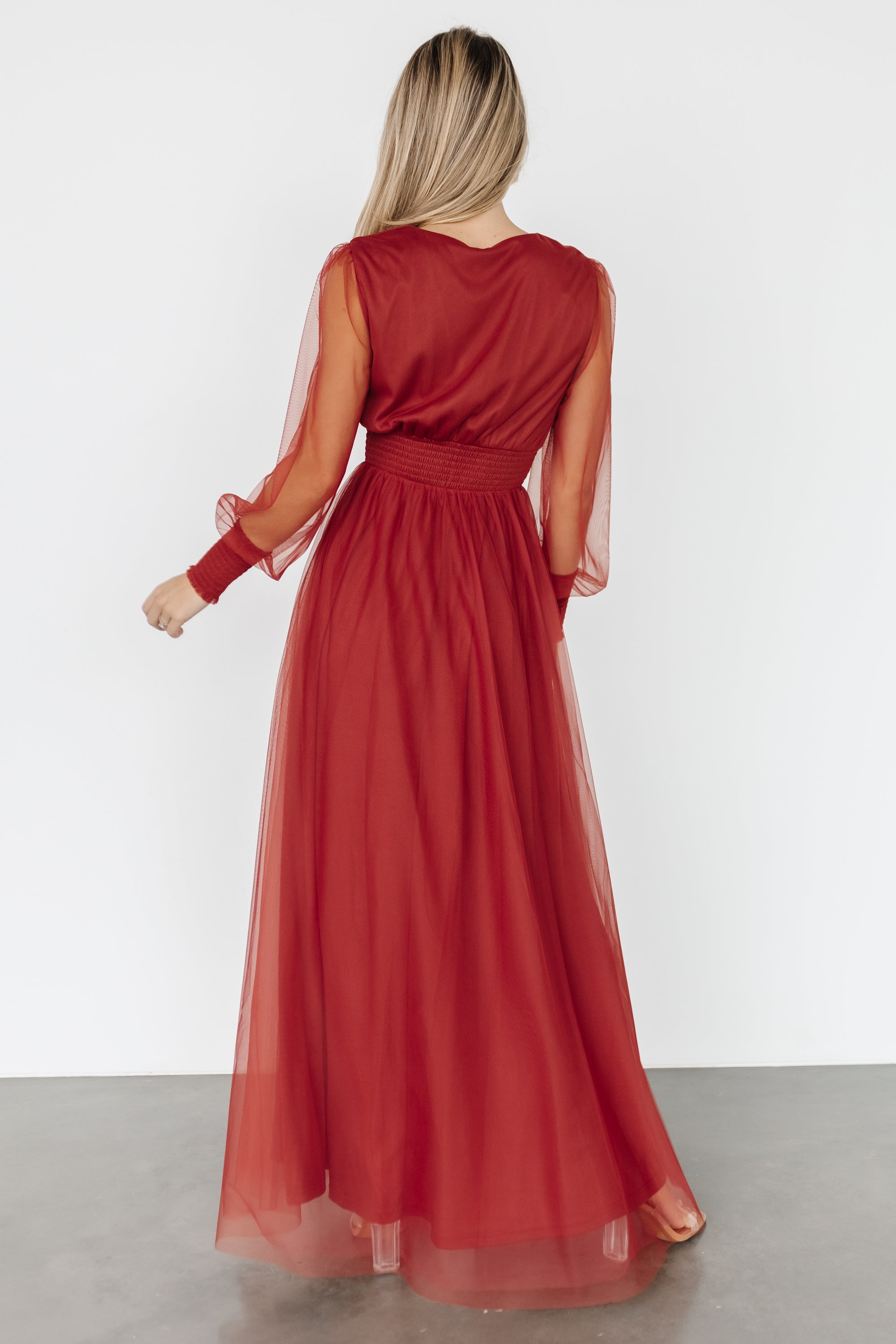 Layla Tulle Maxi Dress | Terracotta Free Shipping Online