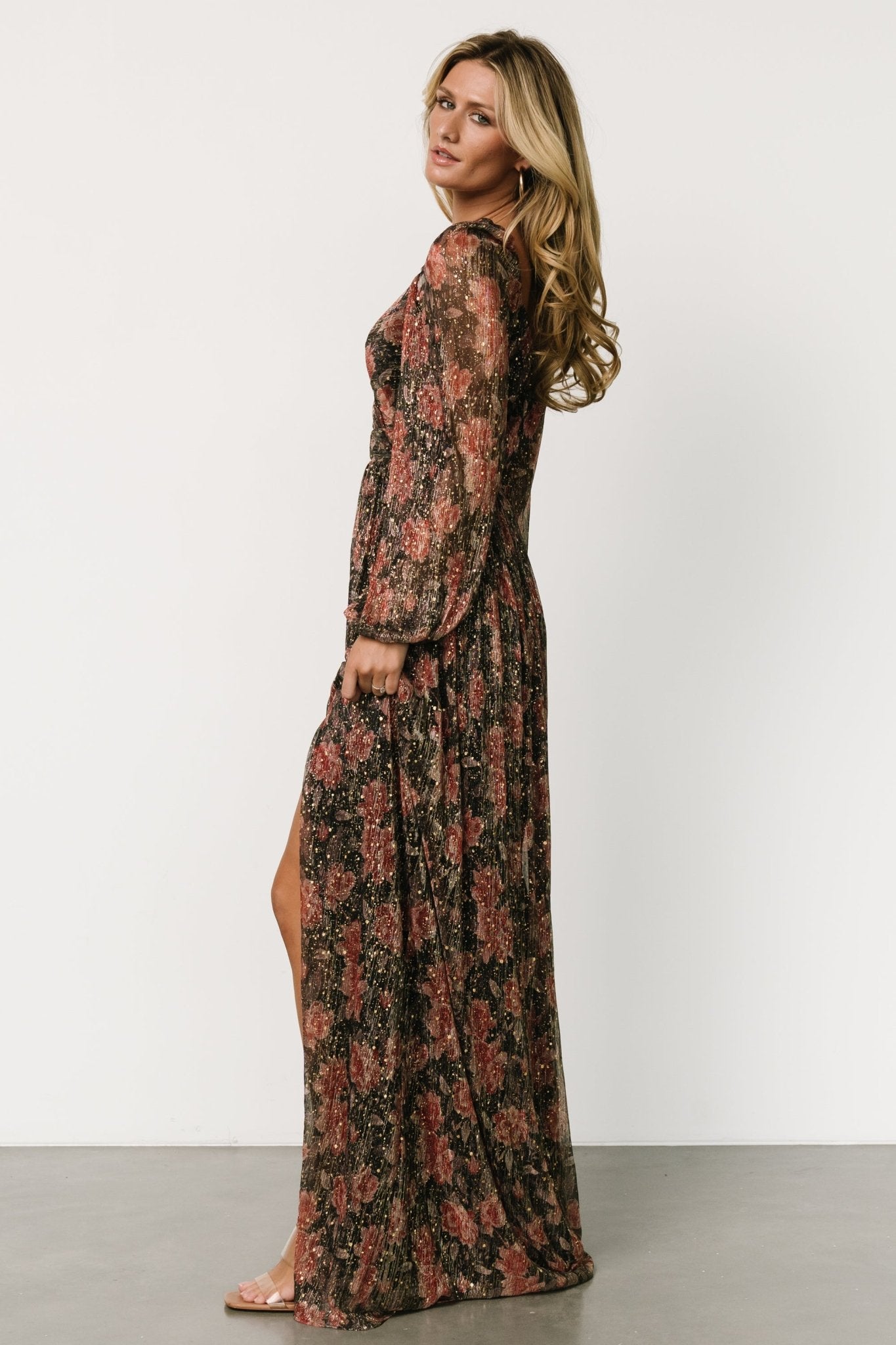 Kirsi Maxi Dress | Black Floral Sale Browse