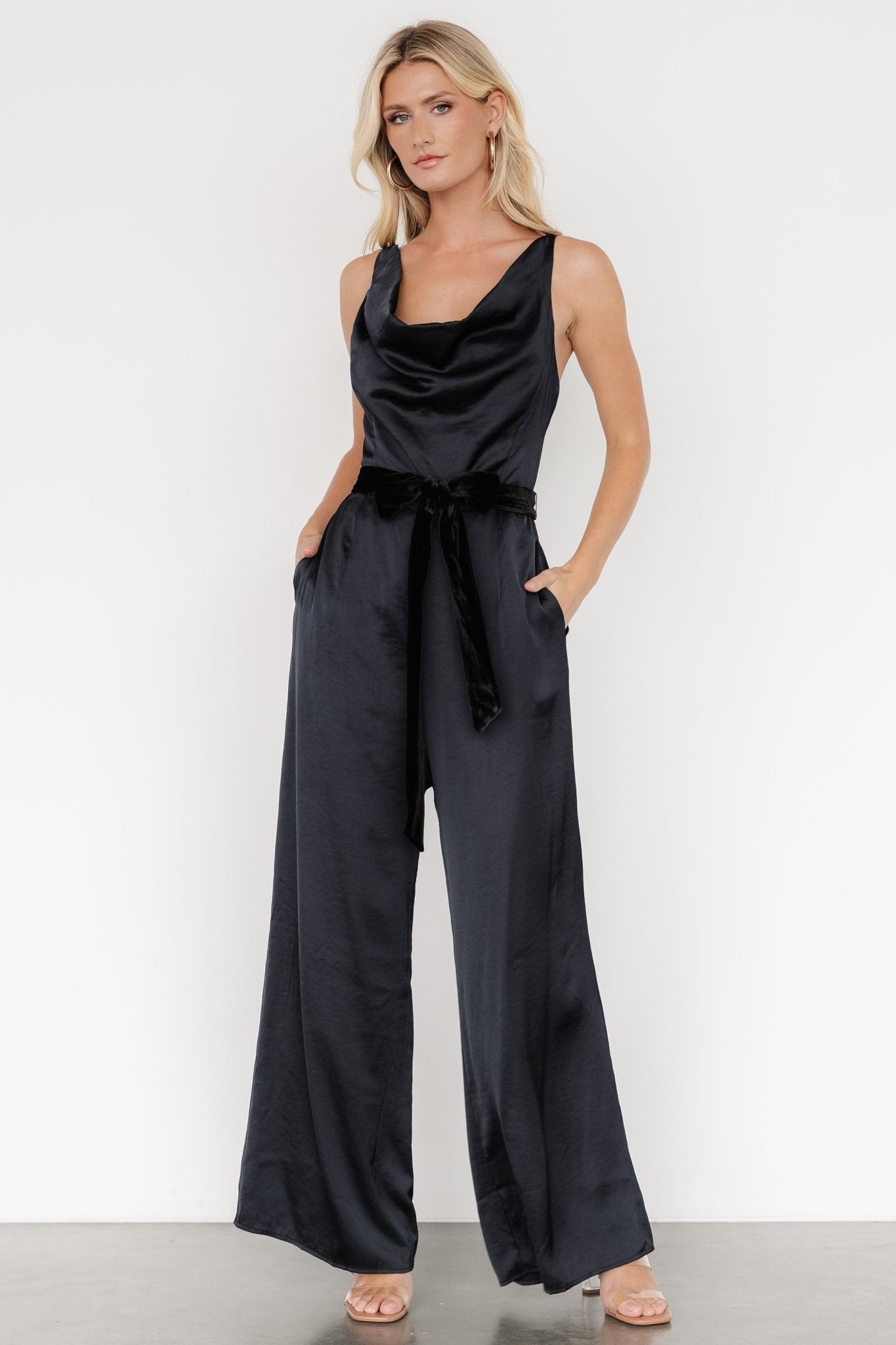 Rebel Satin Jumpsuit | Black Classic For Sale