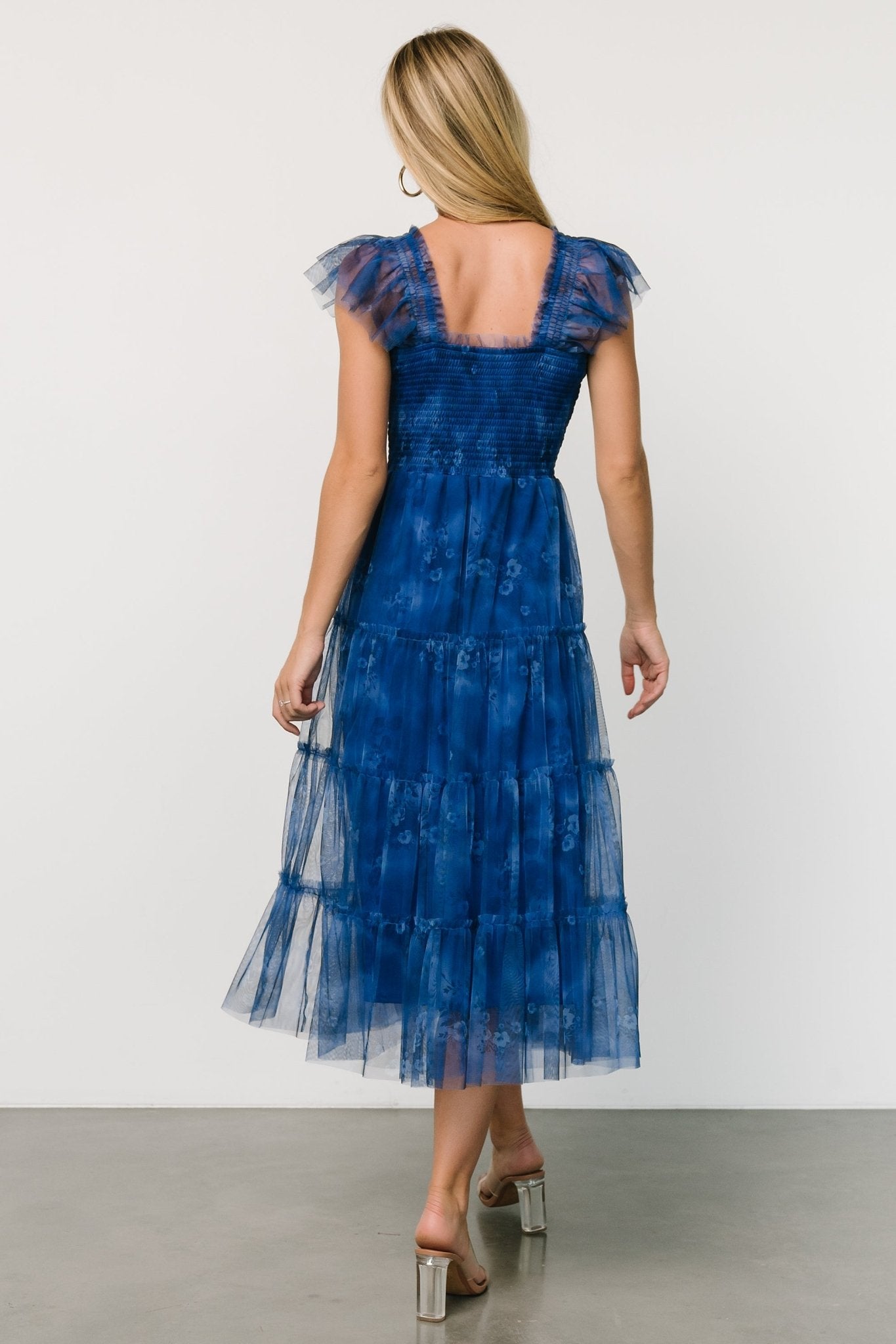 Clementine Tulle Midi Dress | Cobalt Discount Sale Online