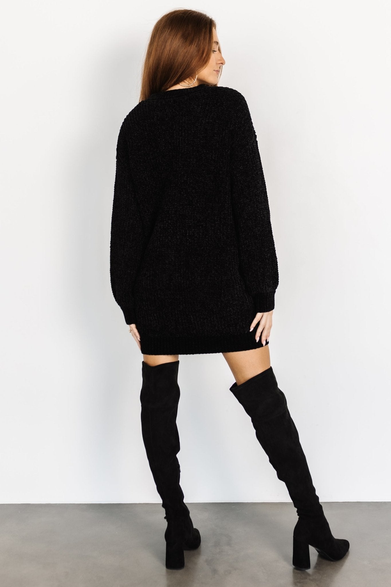 Christa Sweater Dress | Black Low Cost For Sale