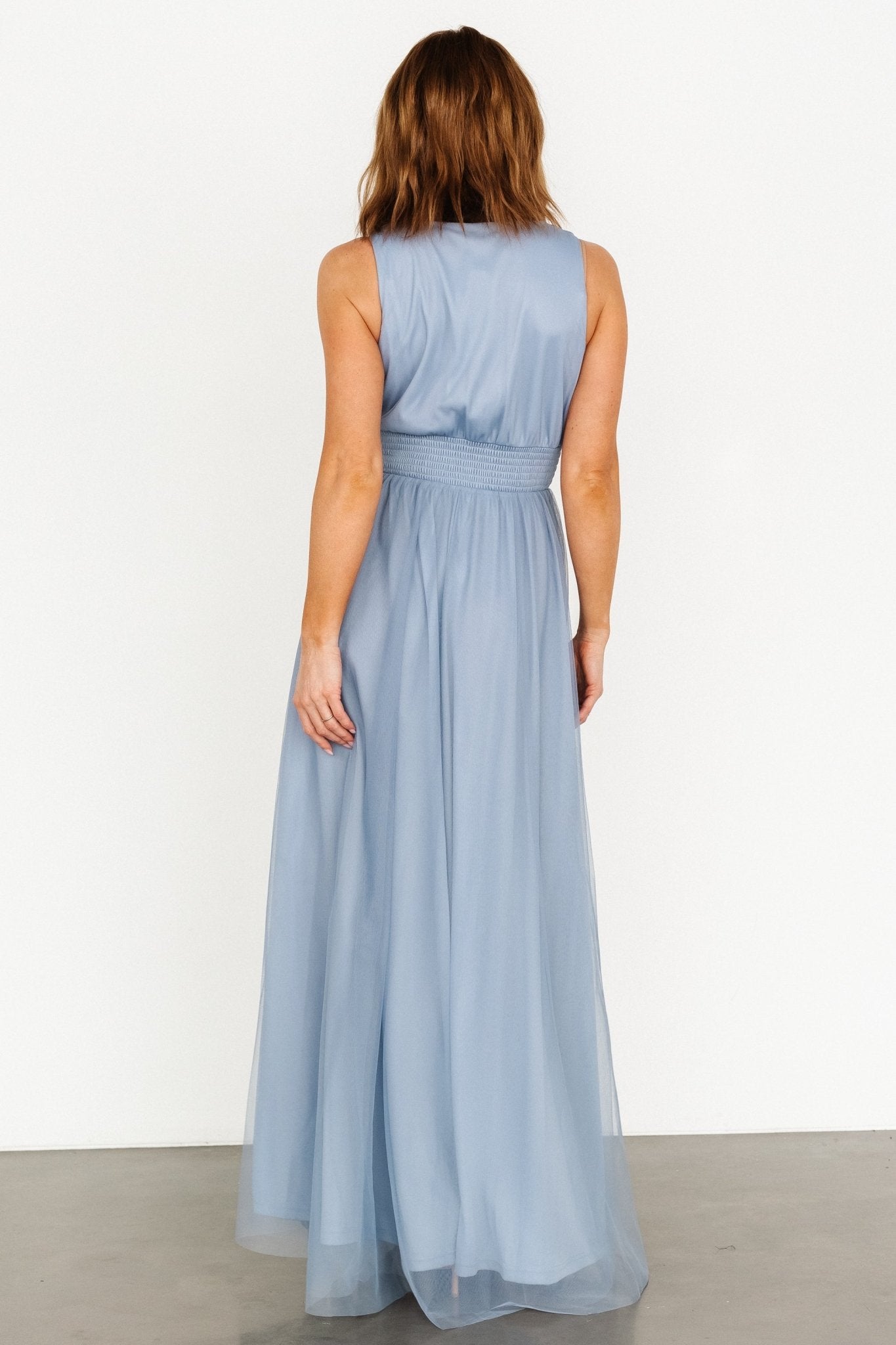 Kamila Tulle Maxi Dress | Whisper Blue Free Shipping Online