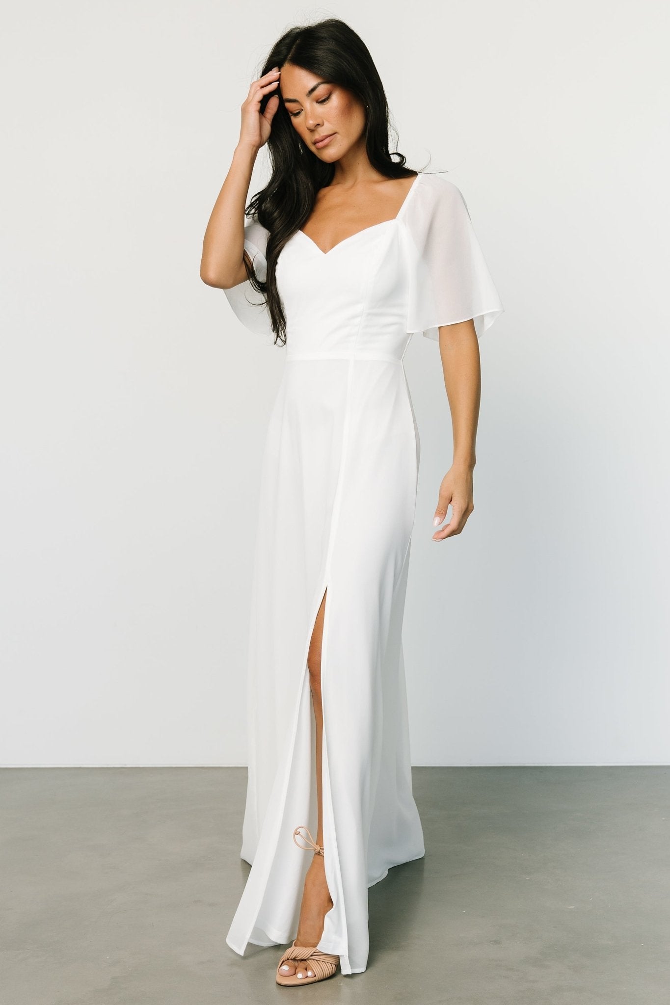 Sierra Sweetheart Maxi Dress | White Classic Cheap Pice