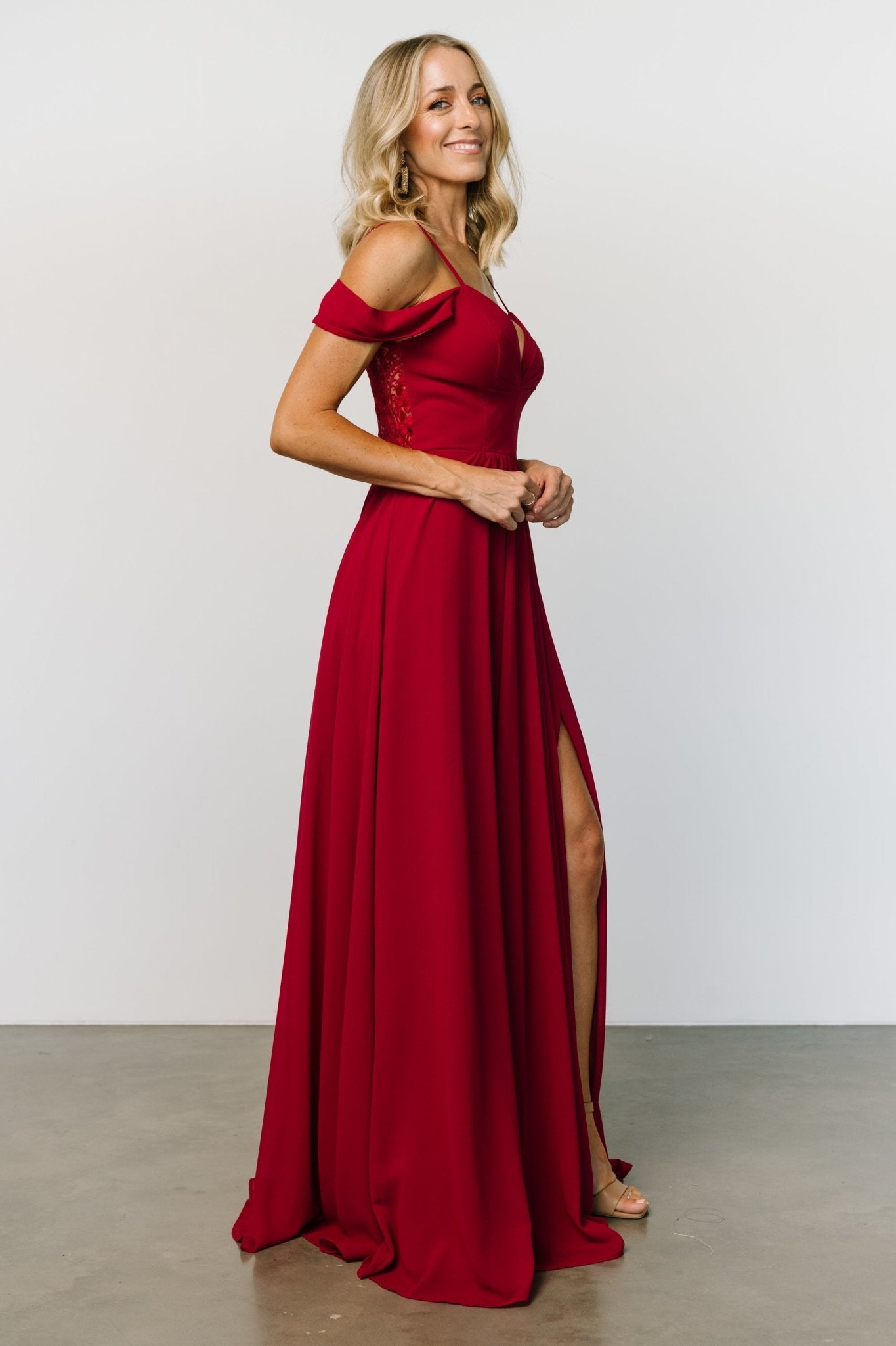 Bianca Lace Maxi Dress | Crimson Buy Cheap Tumblr