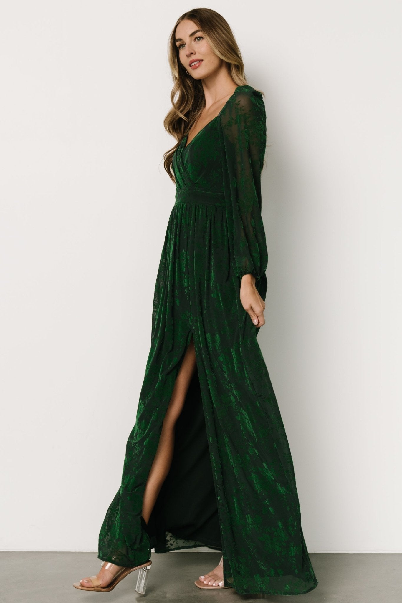 Mable Velvet Maxi Dress | Green Clearance Fast Delivery