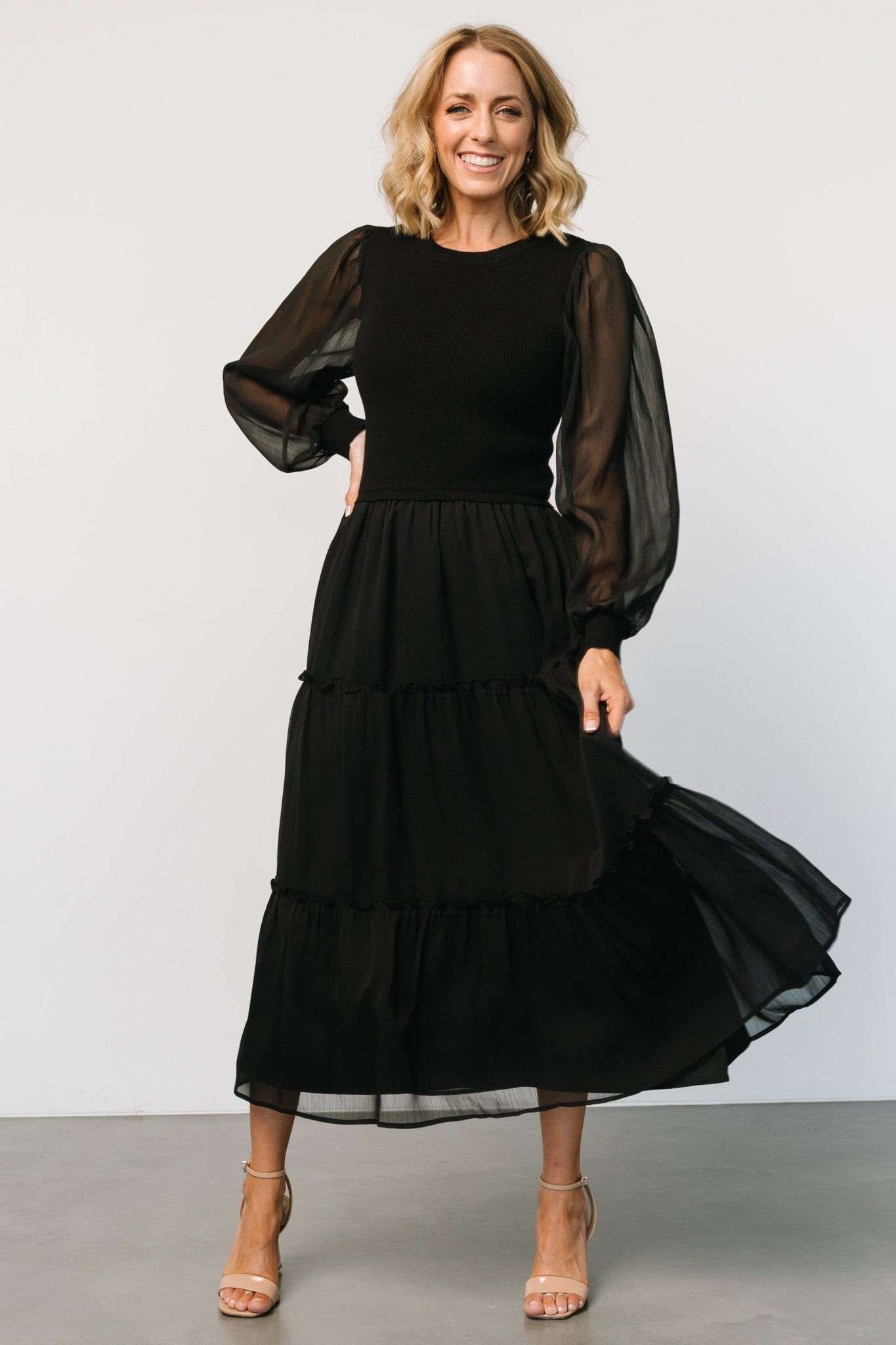 Remi Ribbed Maxi Dress | Black Outlet Official