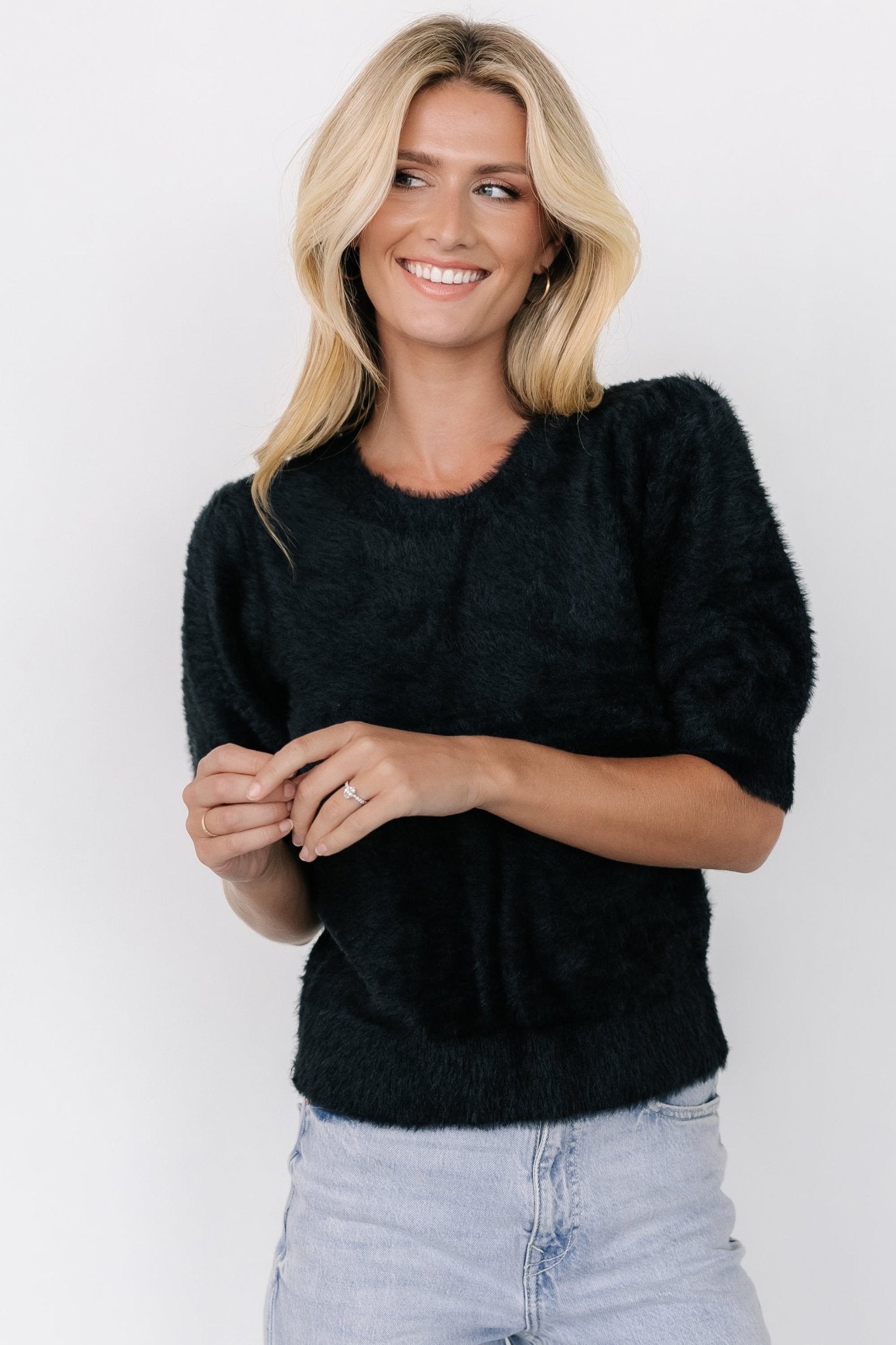 Vail Sweater Top | Black Free Shipping Genuine