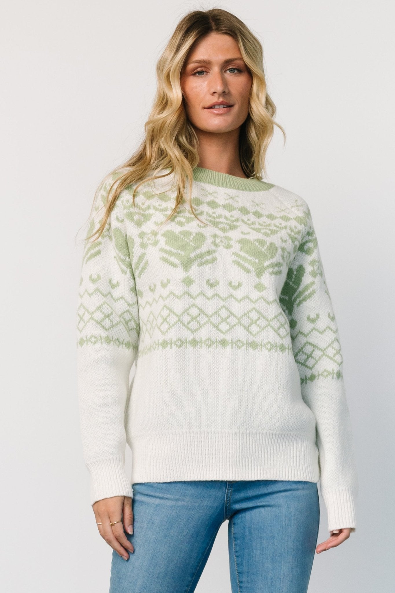 Lucerne Sweater | Ivory + Sage Wiki Sale Online