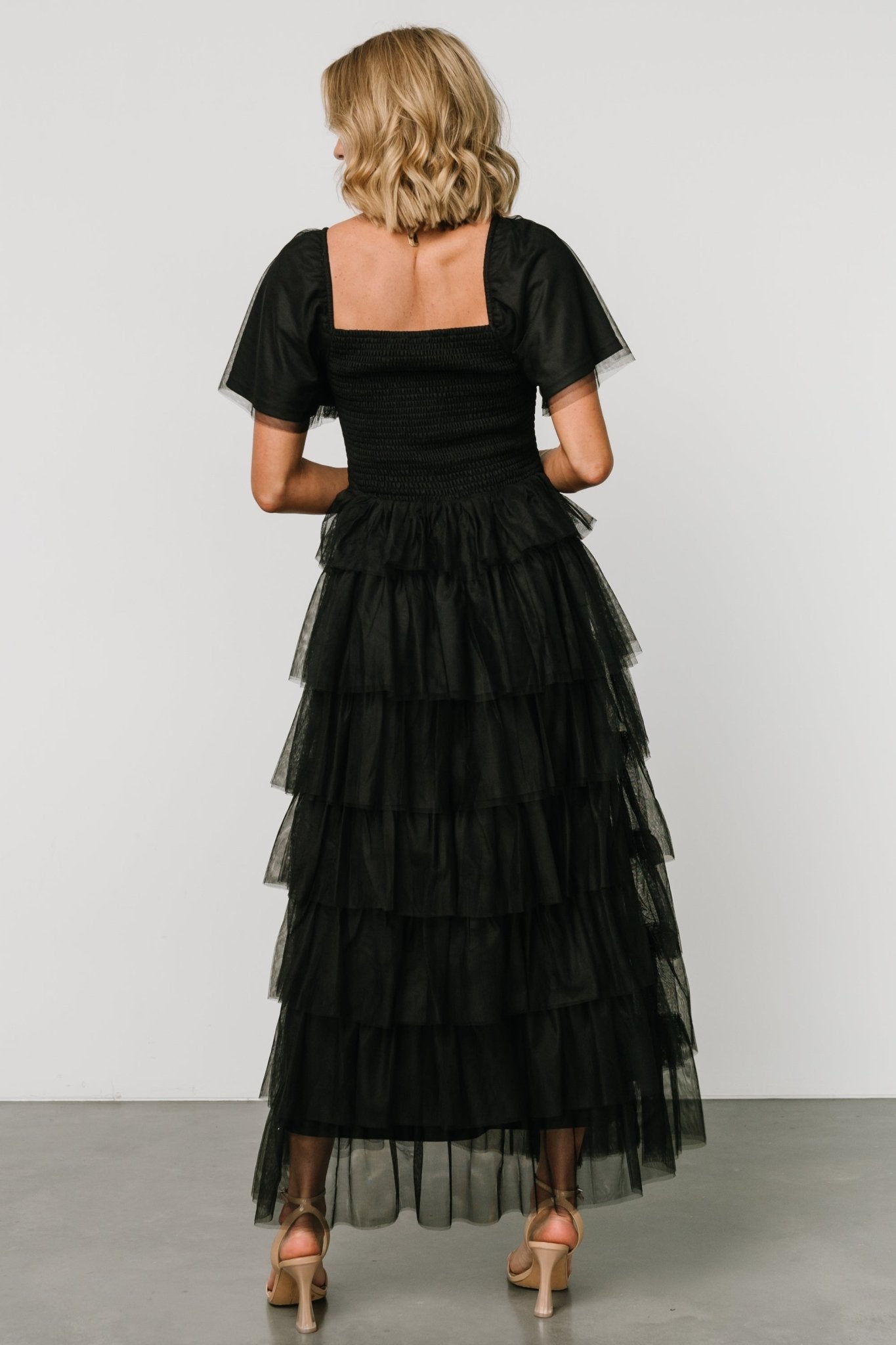 Cherise Tulle Tiered Dress | Black Buy Cheap Very Cheap