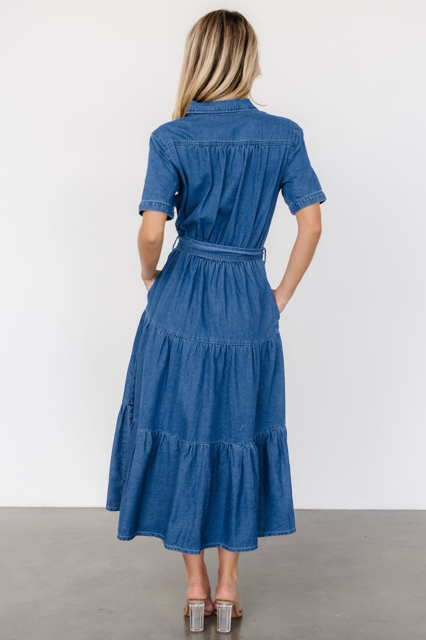 Henrietta Midi Dress | Denim Blue Where To Buy